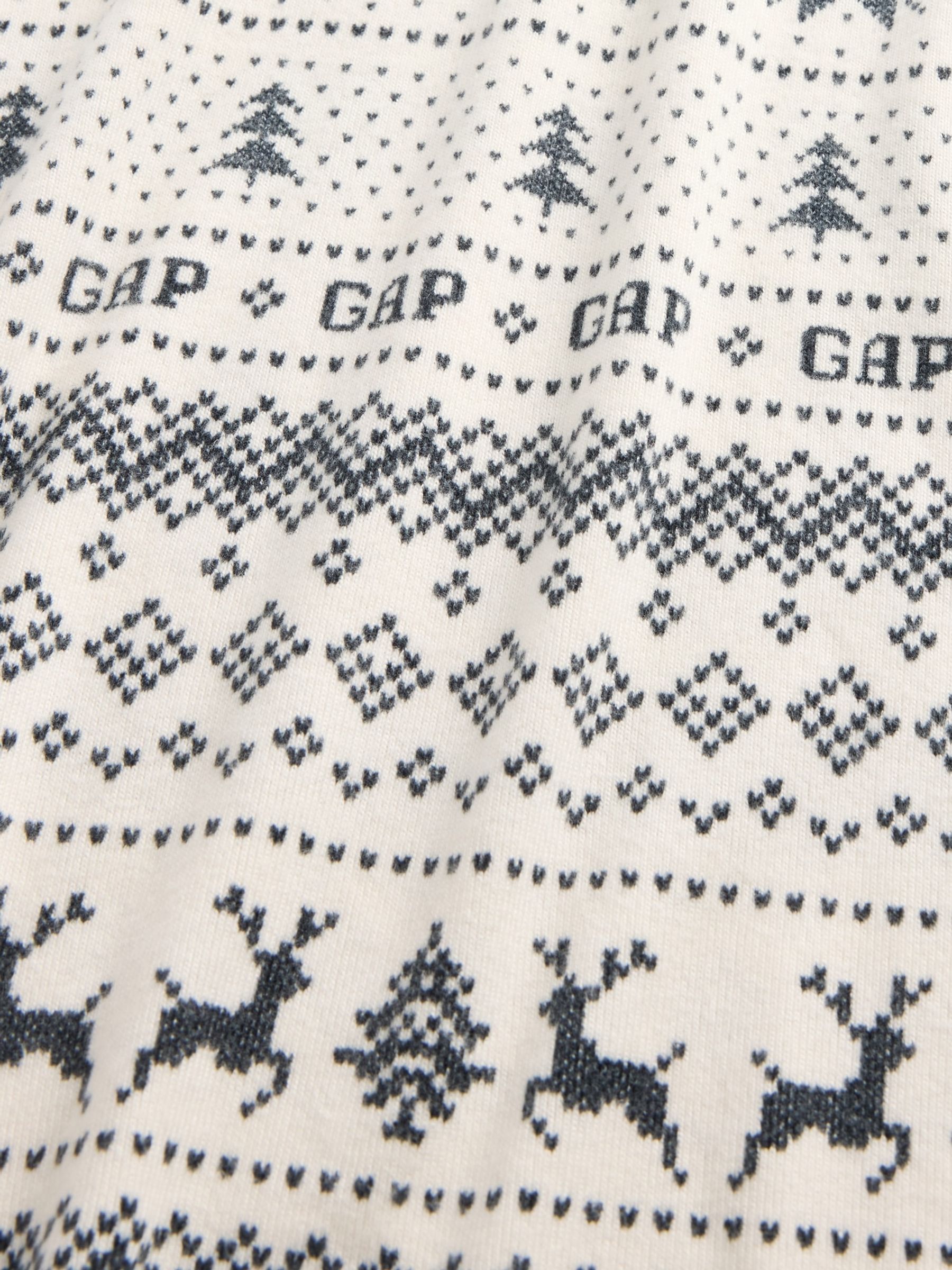 White Fair Isle Christmas Pyjamas - Image 4 of 4 White Fair Isle Christmas Pyjamas - Image 4 of 4