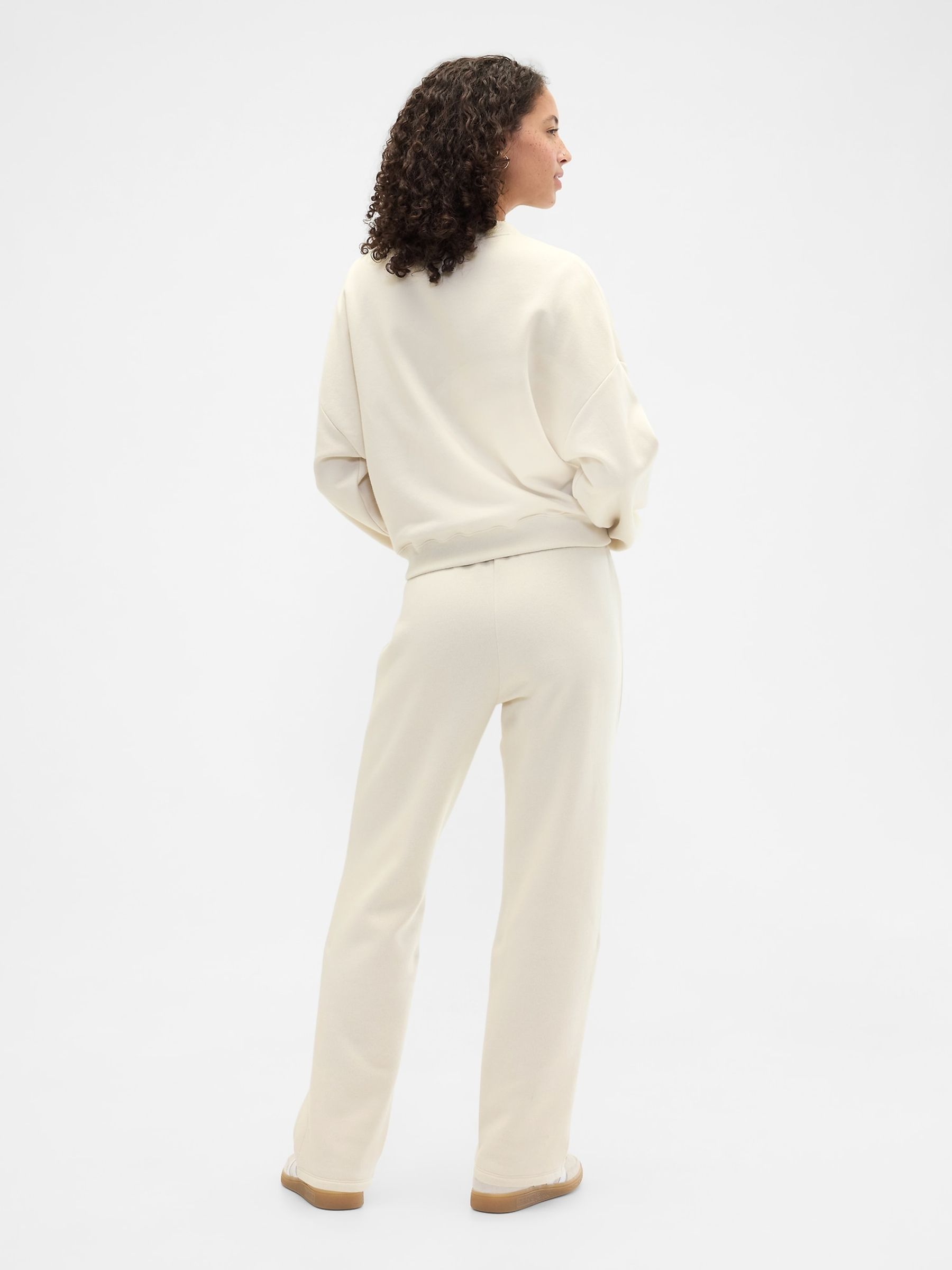 Cream Slim Logo Pull On Joggers - Image 3 of 5