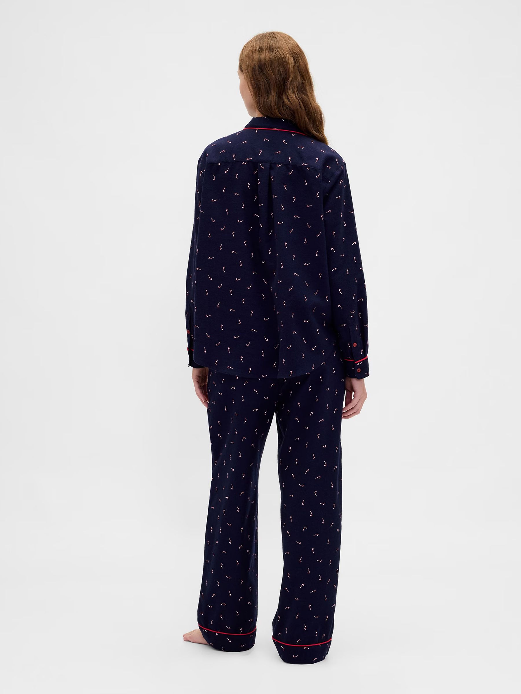 Navy Blue Matching Family Christmas Flannel Pyjamas Set - Image 2 of 4 Navy Blue Matching Family Christmas Flannel Pyjamas Set - Image 2 of 4