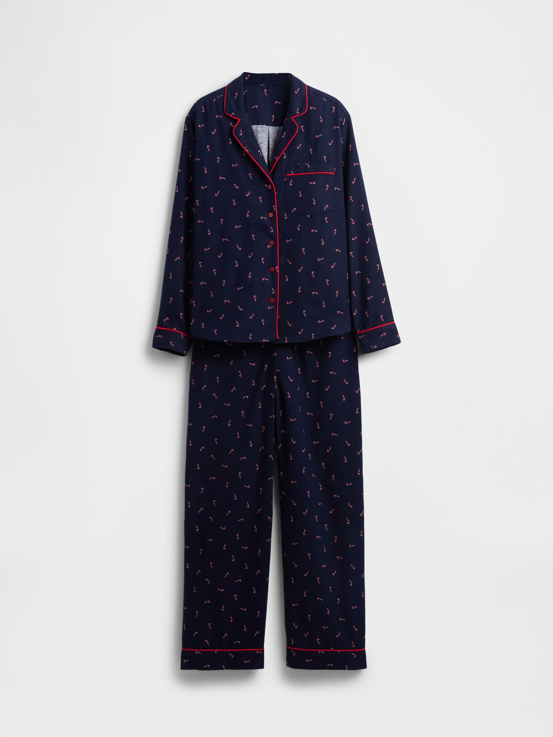 Navy Blue Matching Family Christmas Flannel Pyjamas Set - Image 4 of 4