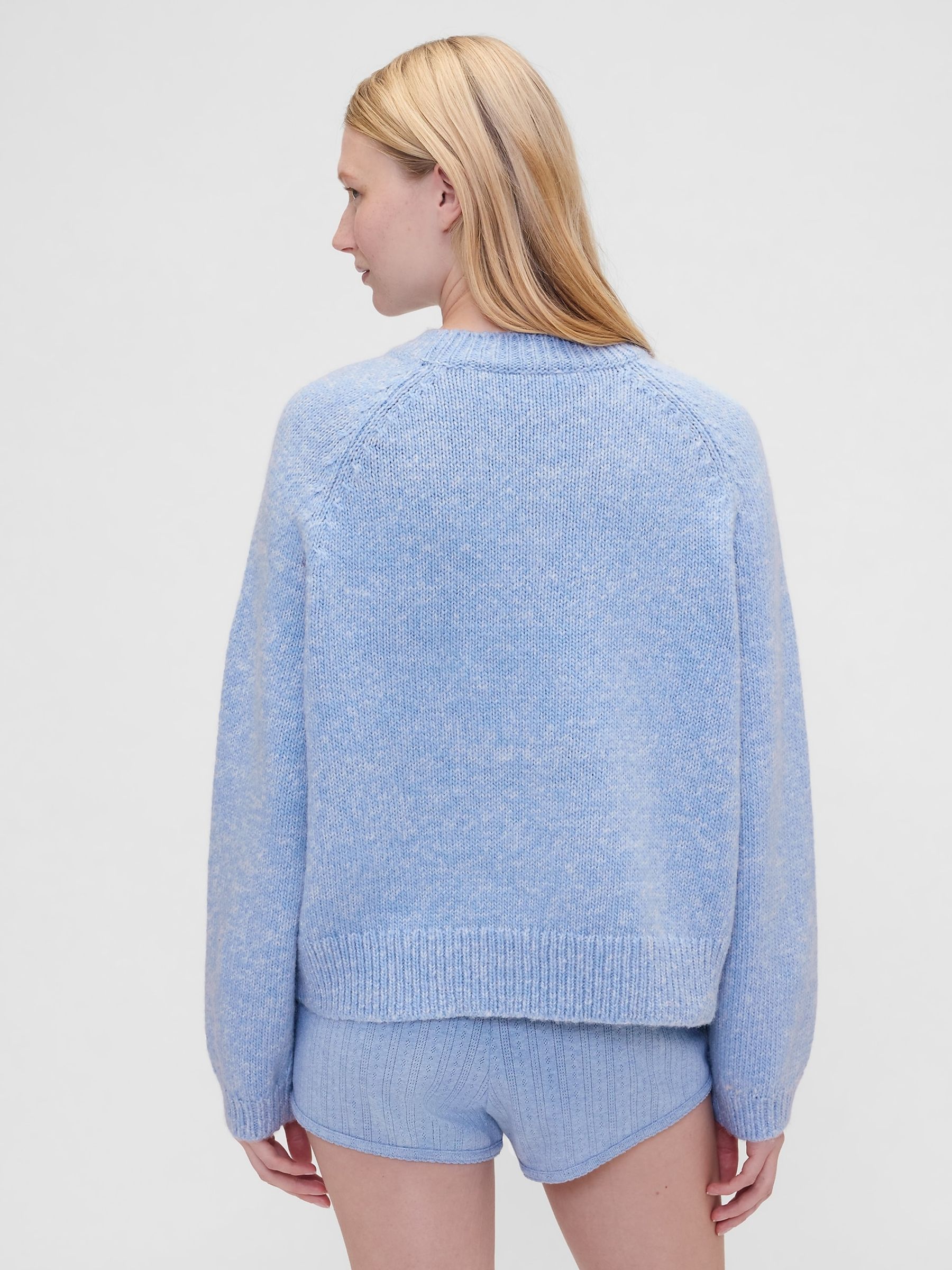 Gap X Summer Fridays Blue Oversized Logo Jumper - Image 2 of 8 Gap X Summer Fridays Blue Oversized Logo Jumper - Image 2 of 8