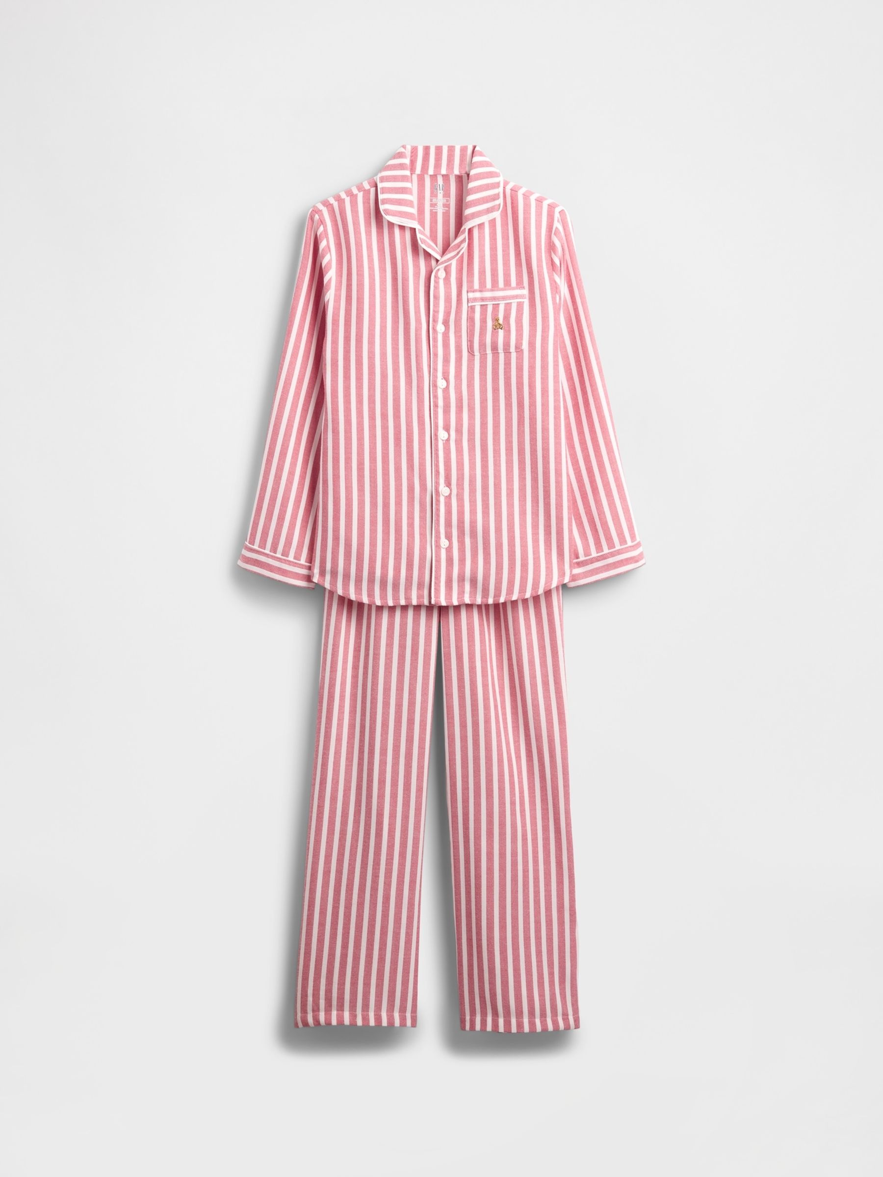 Red Stripe Matching Family Flannel Pyjamas Set (5-13yrs) - Image 5 of 6