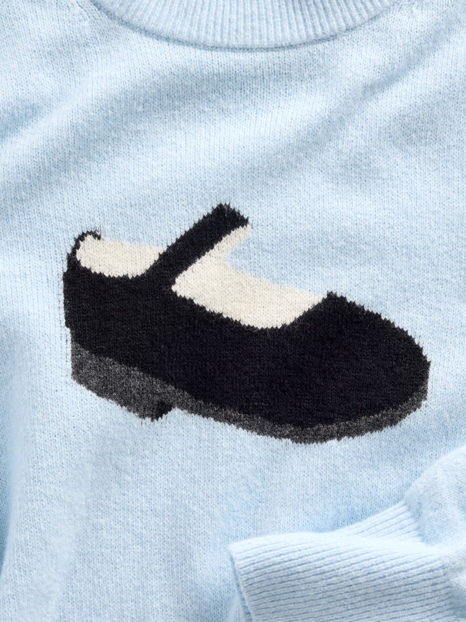 Light Blue Sandy Liang CashSoft Crop Jumper - Image 4 of 4