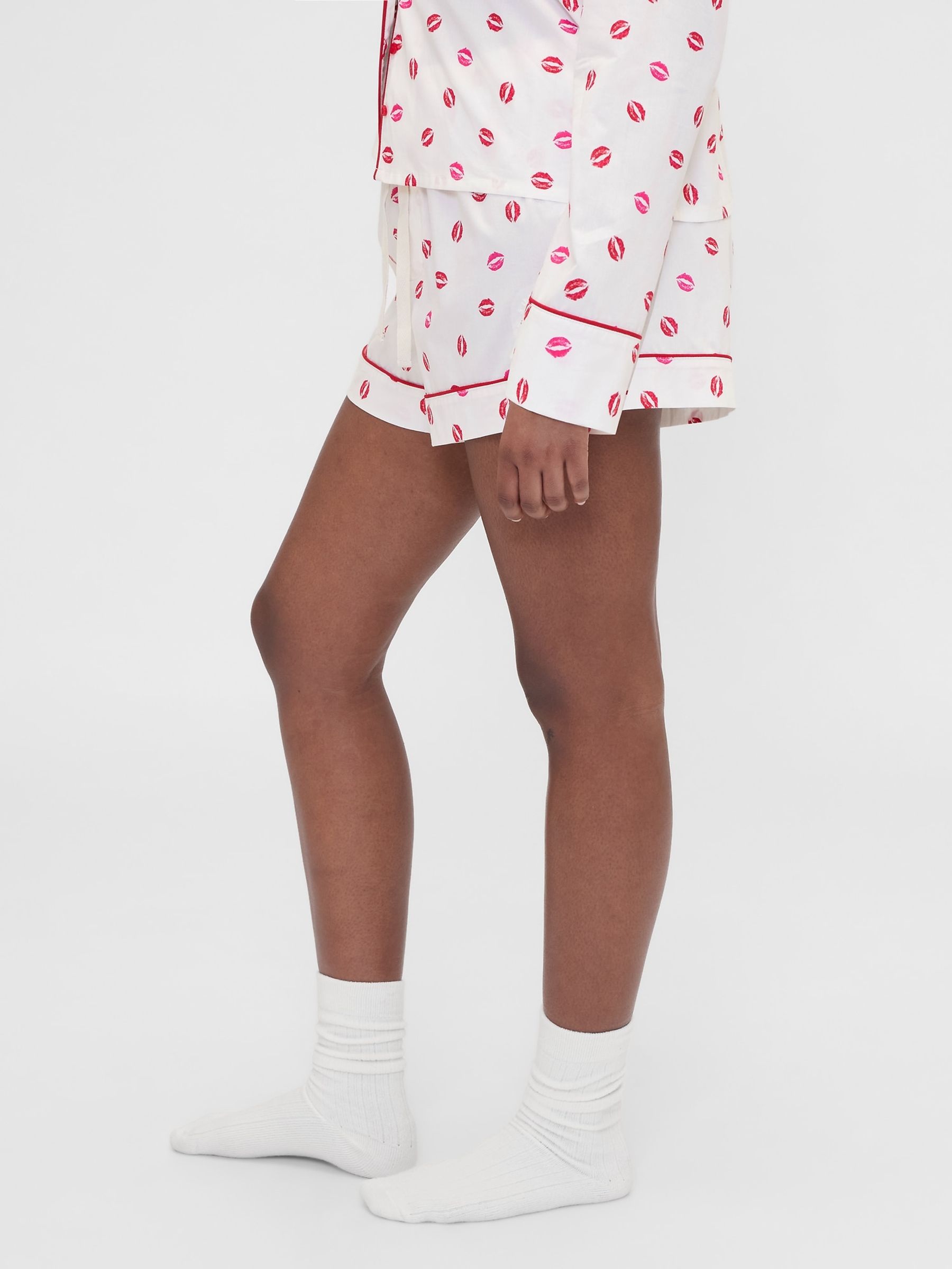 Gap X Summer Fridays White Kiss Poplin Short Pyjama Bottoms - Image 3 of 6
