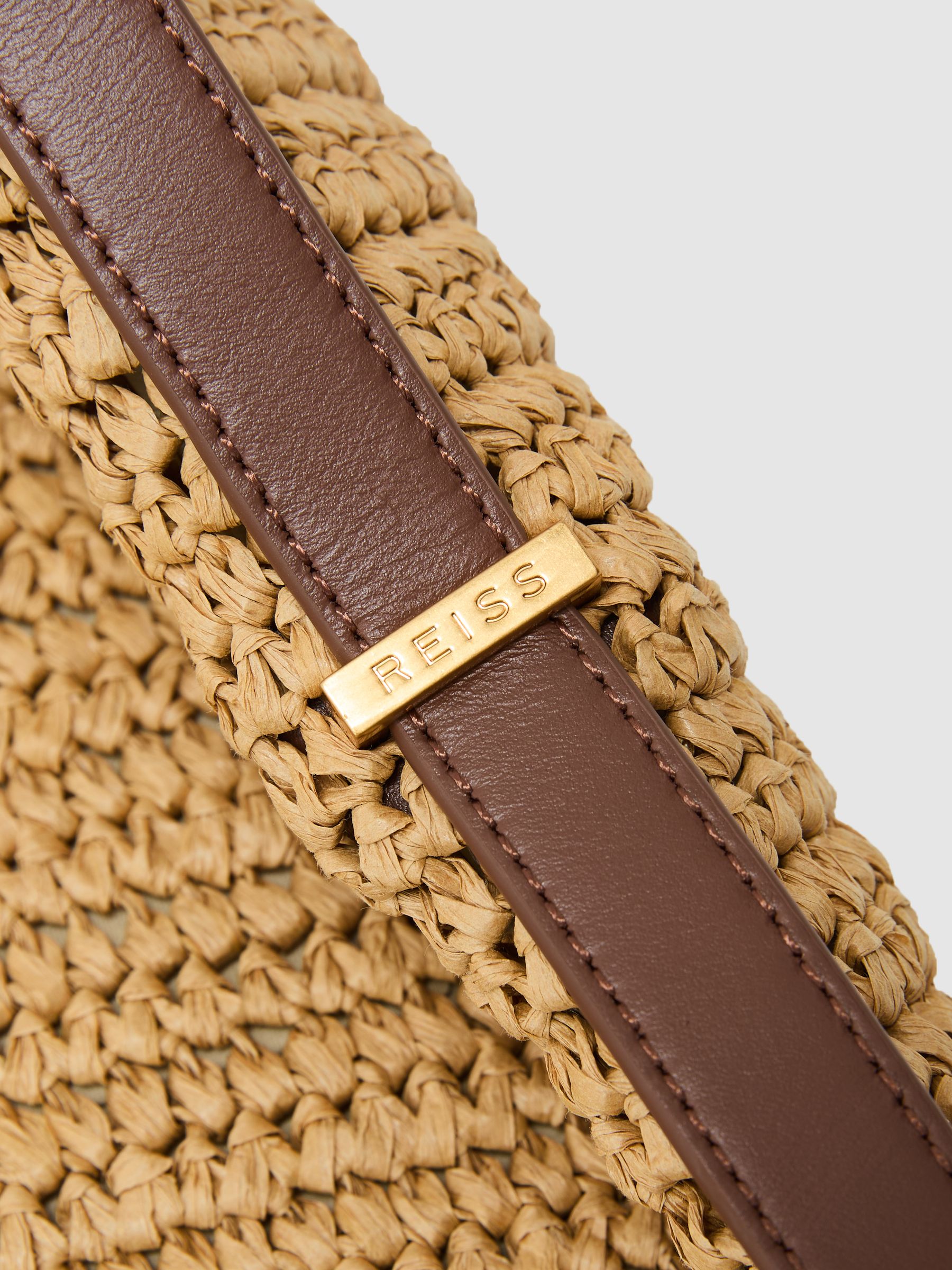 Raffia-Effect Tote Bag in Natural - image 3