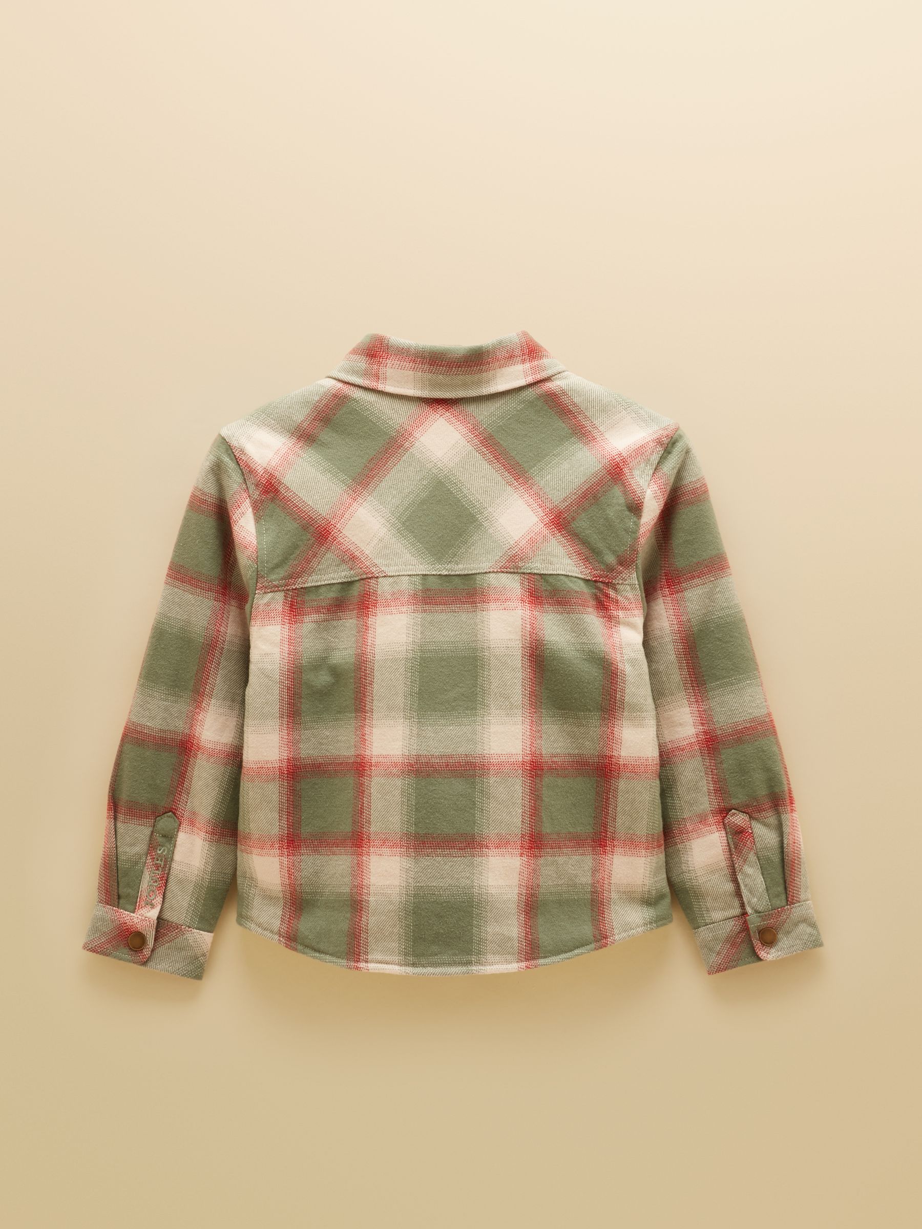 Boys' Winston Green Check Shacket With Borg Lining - Image 2 of 5