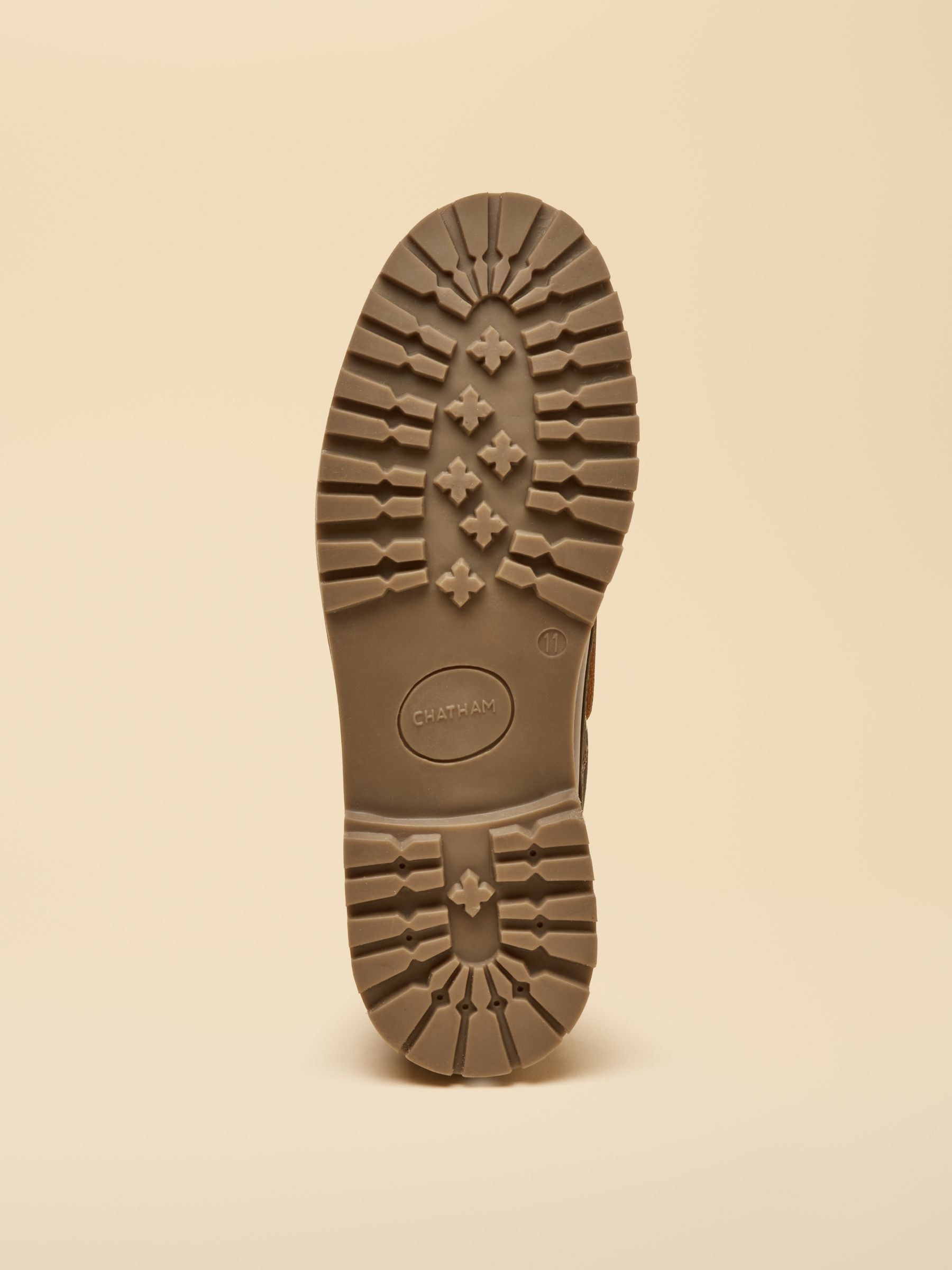 Joules X Chatham Brown Drift Cleated Deck Shoes - Image 4 of 7