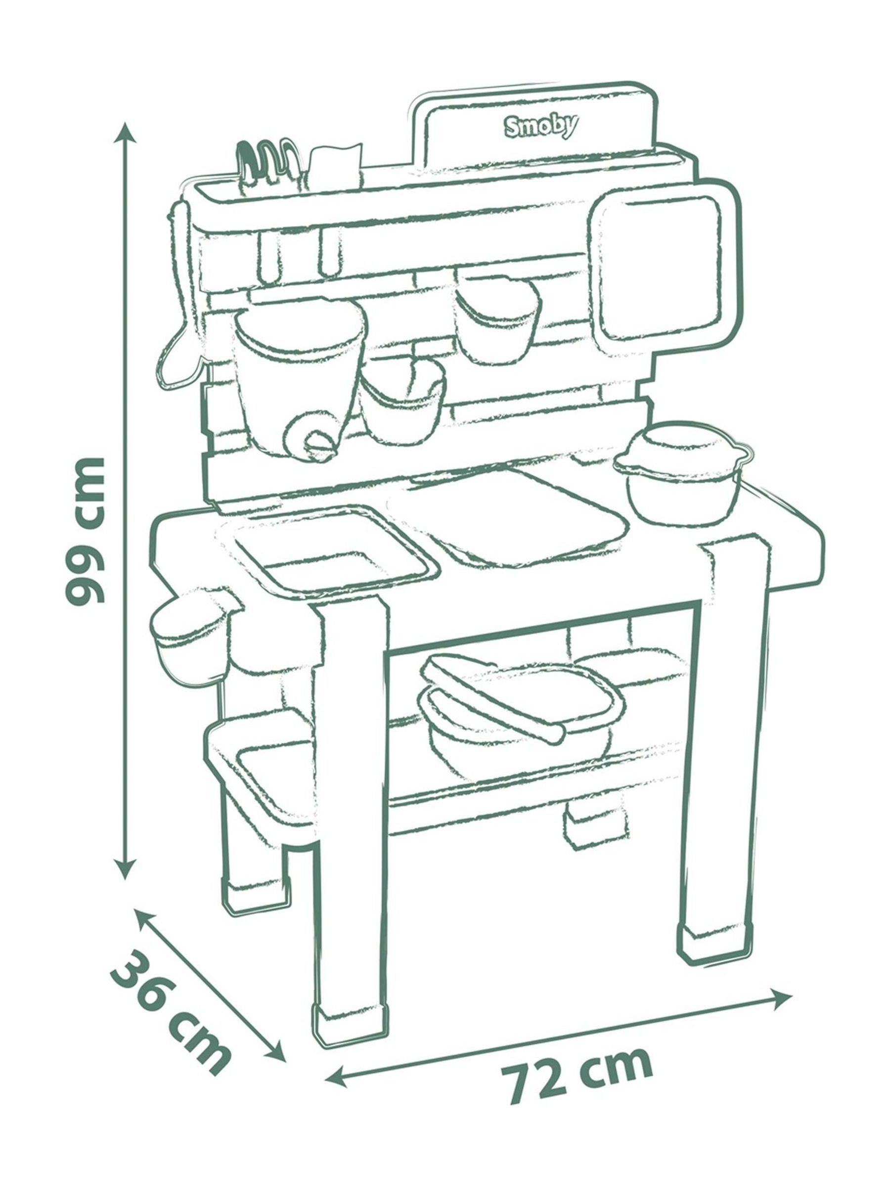 Smoby Green Life Mud Kitchen - Image 5 of 6