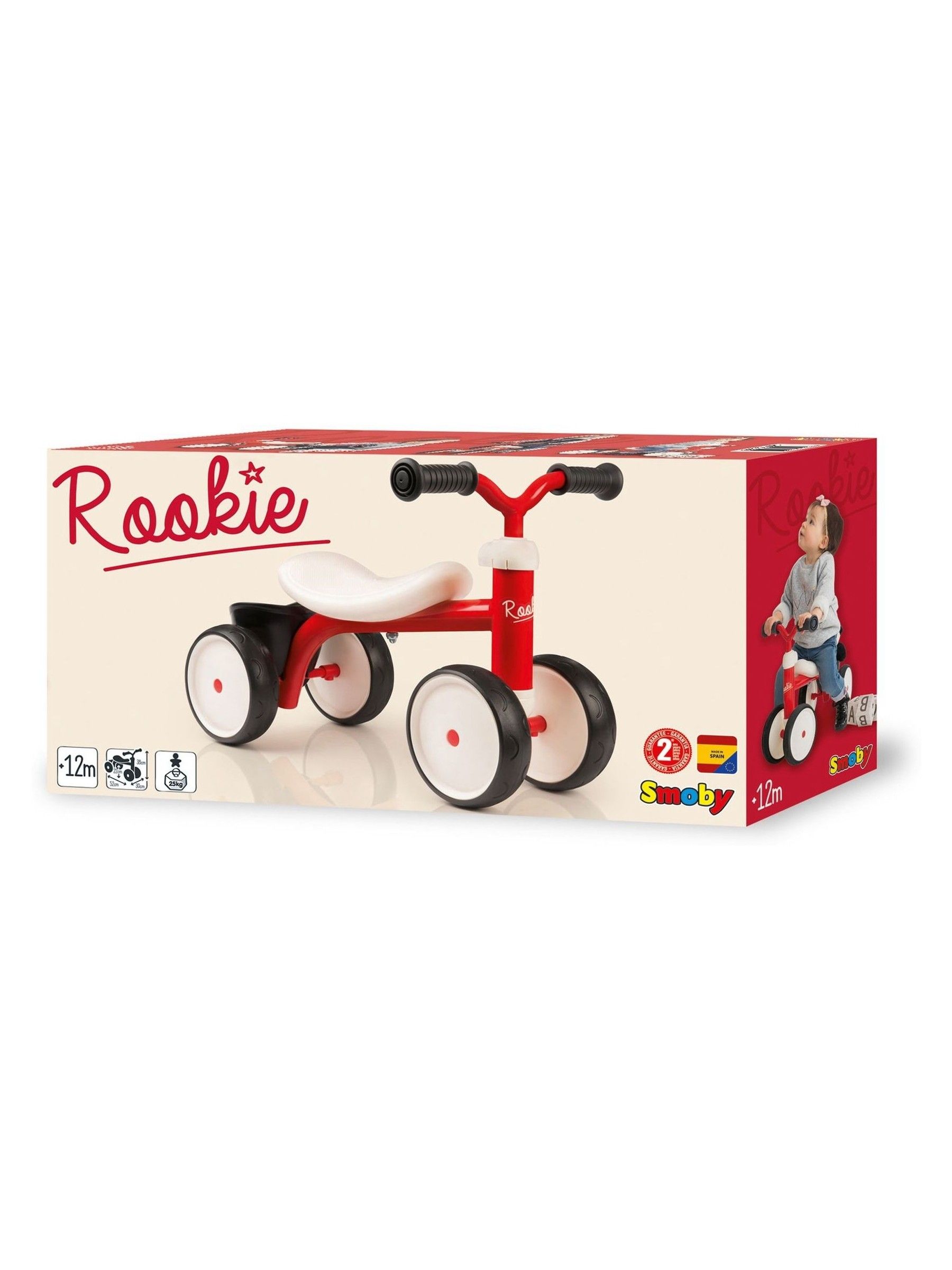 Smoby Red Rookie Ride On - Image 6 of 6