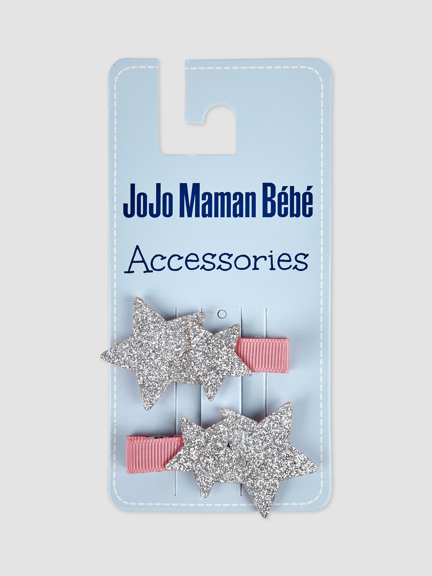 Silver 2-Pack Star Glitter Clips - Image 2 of 3