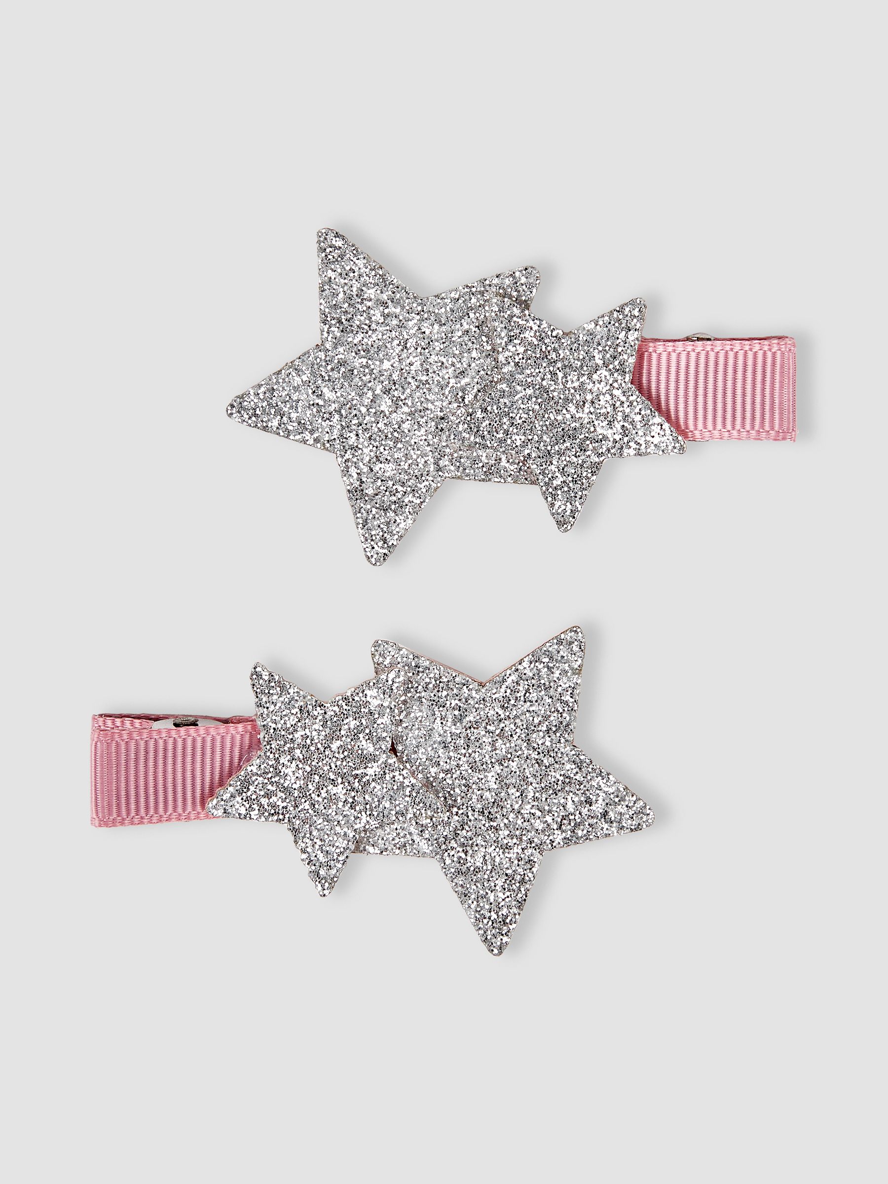 Silver 2-Pack Star Glitter Clips - Image 3 of 3