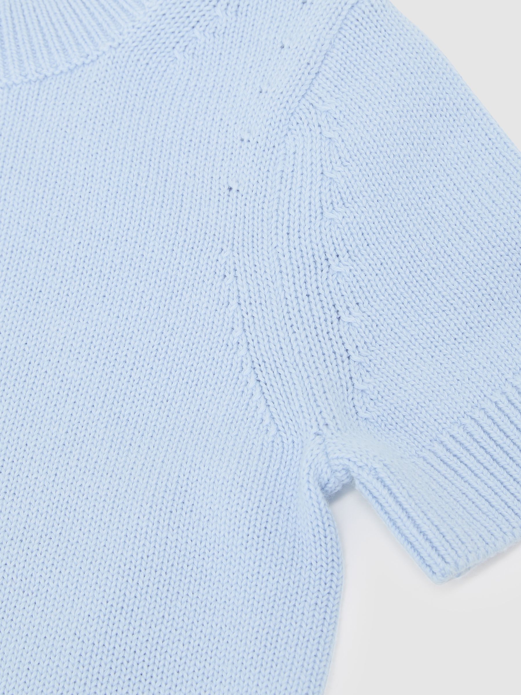 Short Sleeve Jumper in Pale Blue - Image 3 of 3