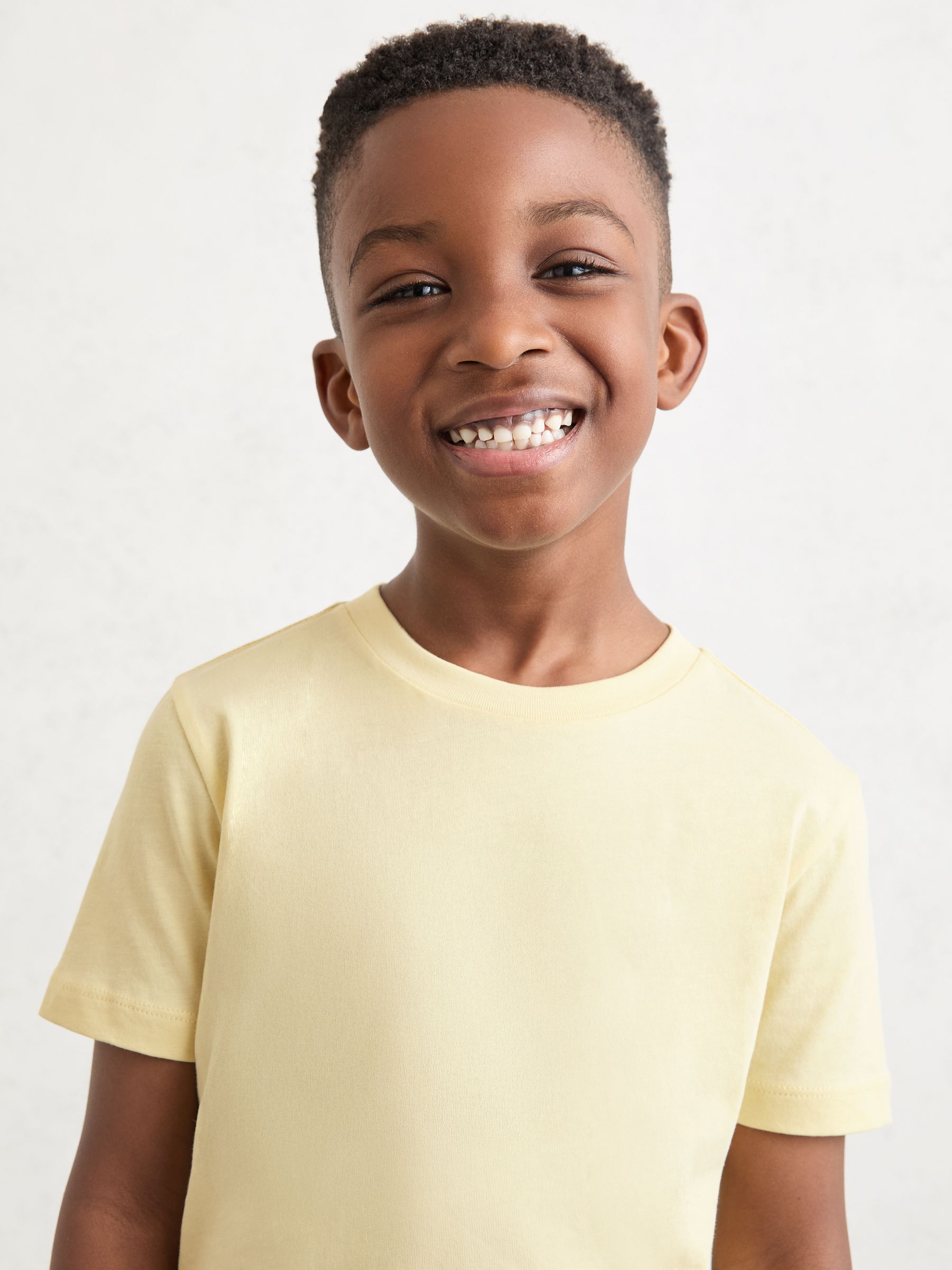 13-14 yrs Cotton Crew-Neck T-Shirt in Sorbet Yellow - Image 2 of 4 13-14 yrs Cotton Crew-Neck T-Shirt in Sorbet Yellow - Image 2 of 4