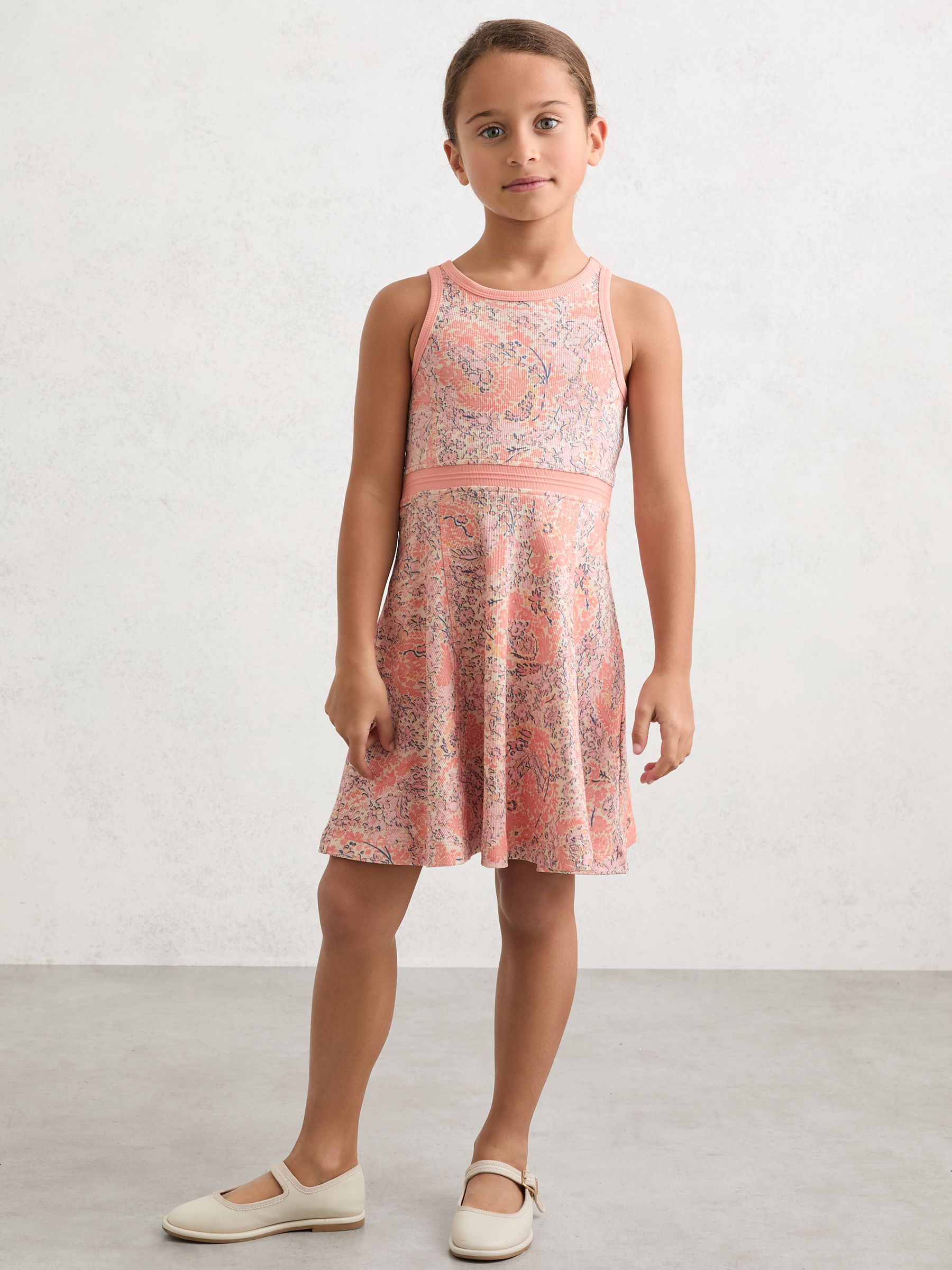 Rib Jersey Dress in Multi - Image 1 of 4