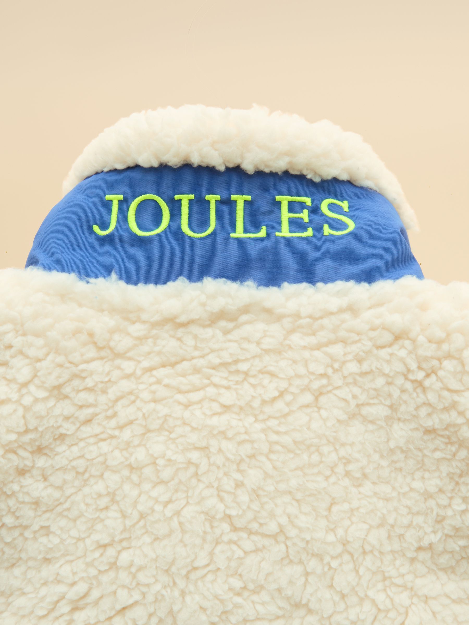 Boys' Billy Cream & Blue Fleece Gilet - Image 4 of 4 Boys' Billy Cream & Blue Fleece Gilet - Image 4 of 4
