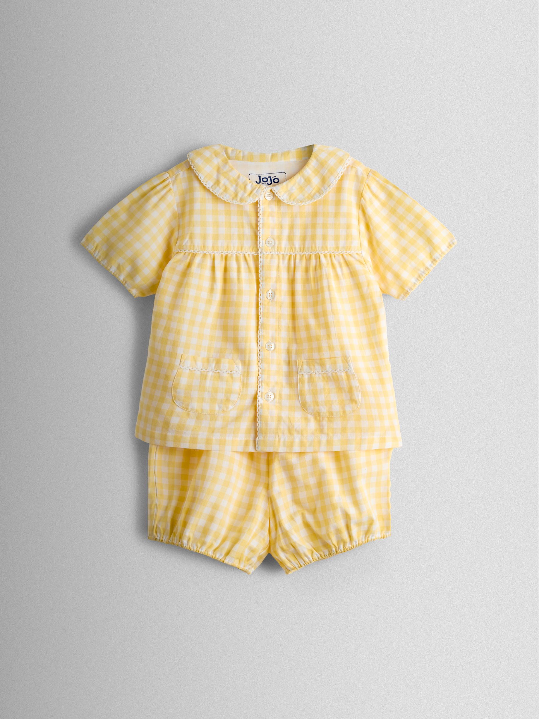 Yellow Short Woven Pyjamas - Image 2 of 7