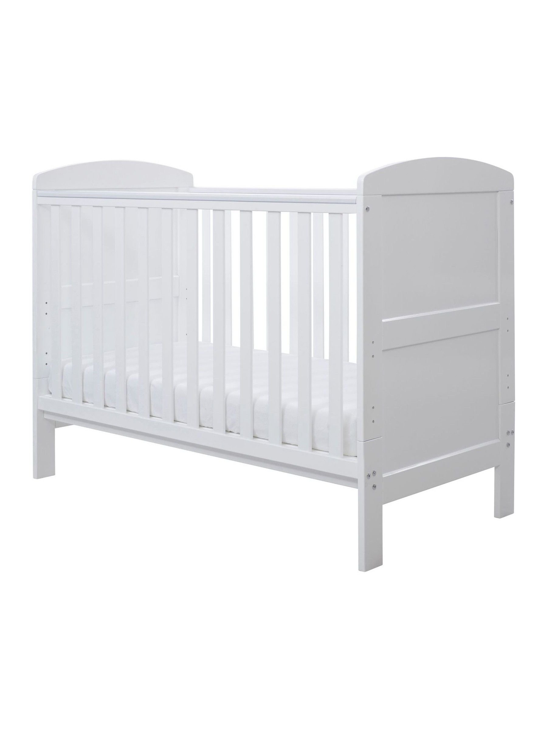 Ickle Bubba White Coleby Mini Cot Bed and Fibre Mattress - Image 2 of 6