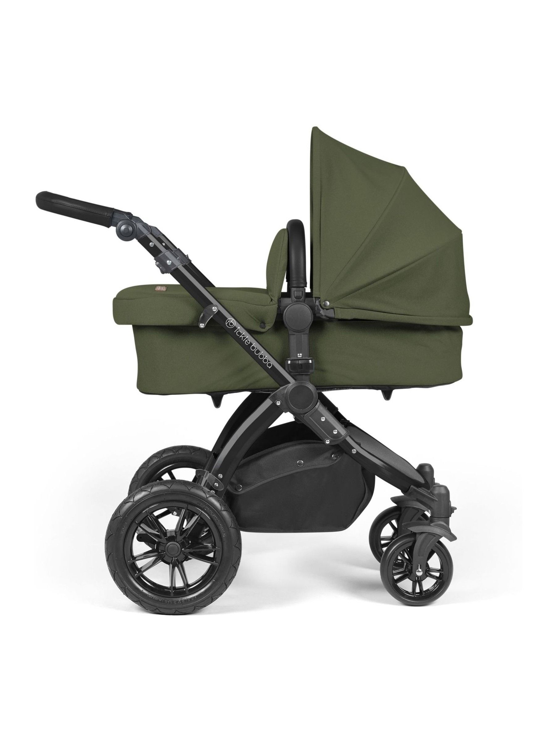 Ickle Bubba 12 Piece Green Travel System Stomp Luxe with iSize Cirrus - Image 2 of 4