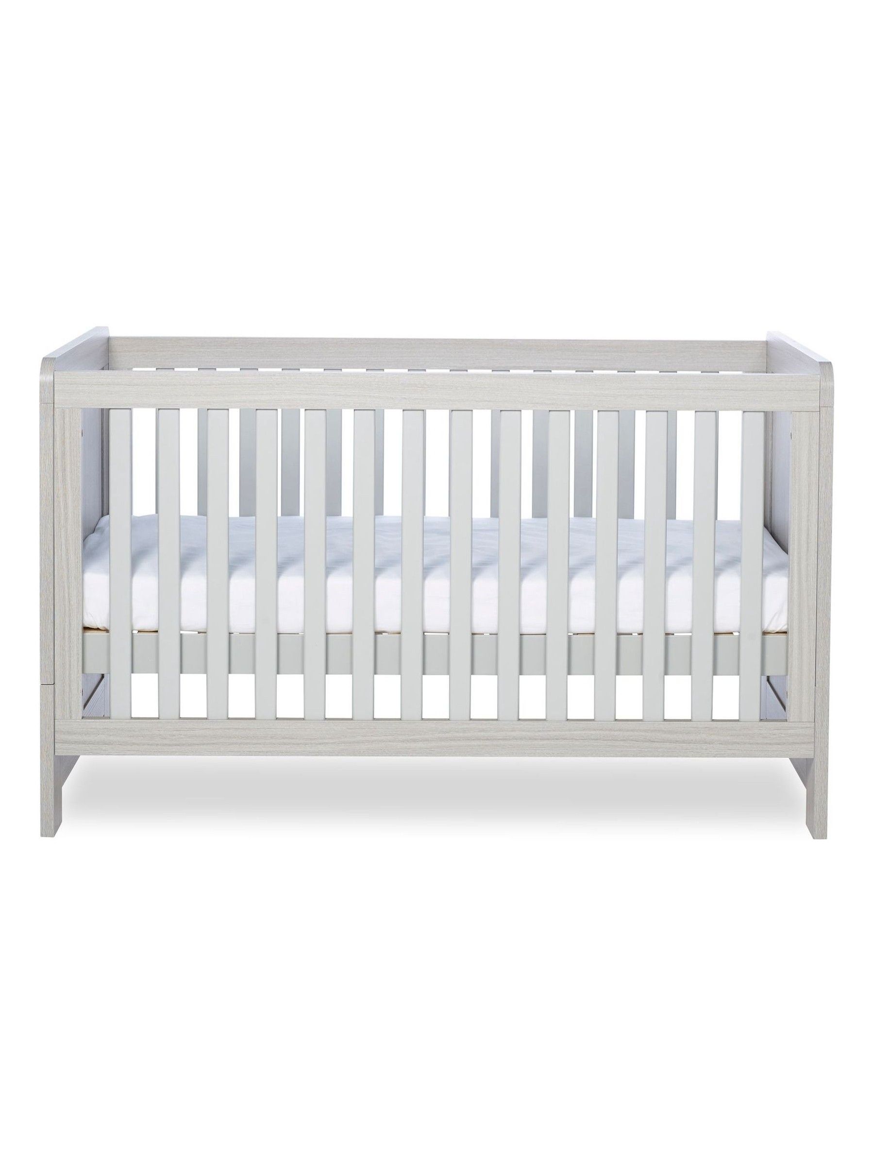 Ickle Bubba Grey Pembrey Cot Bed and Premium Sprung Mattress - Image 6 of 6