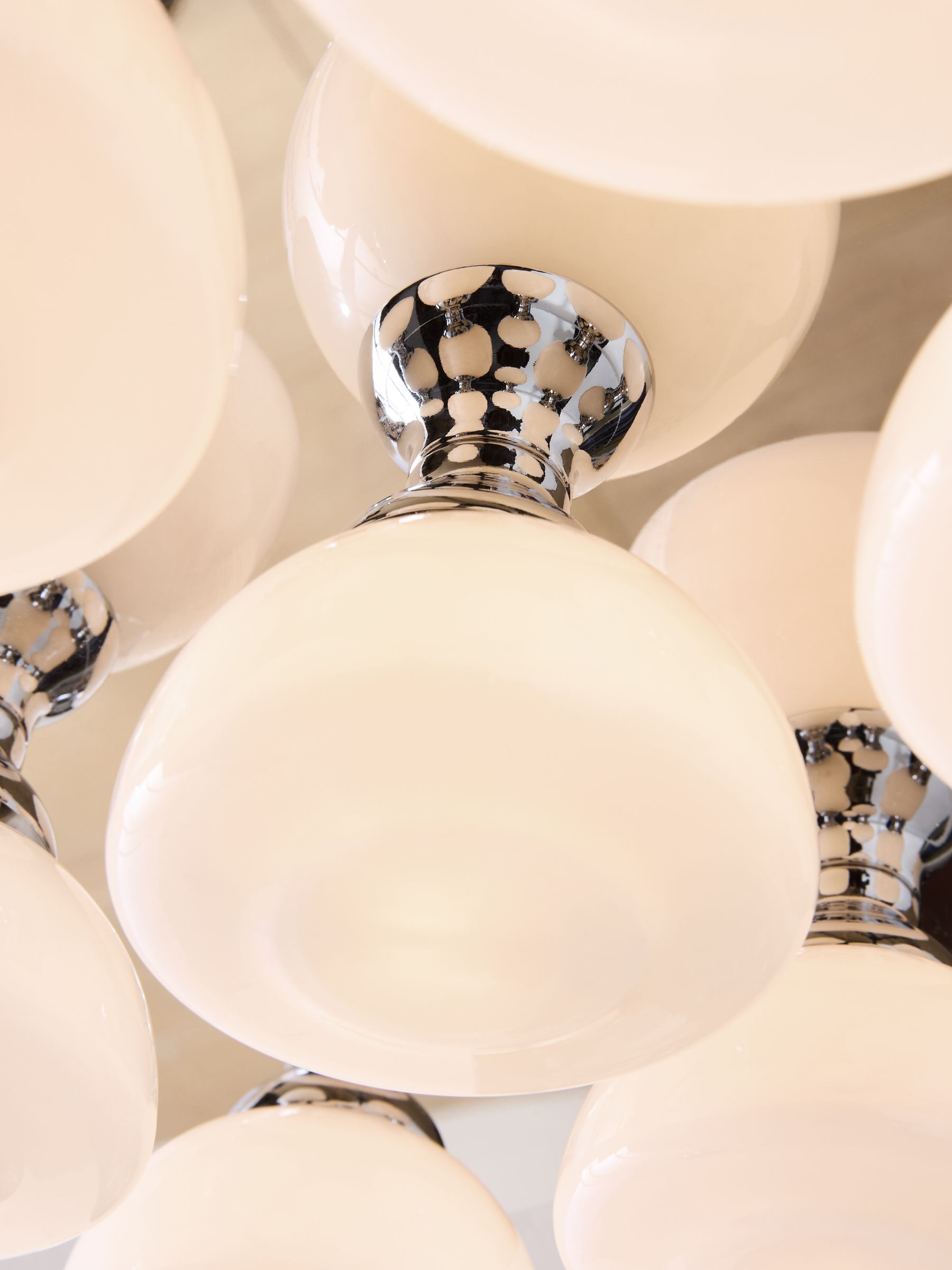 Monroe Flush Fitting Ceiling Light in Chrome - Image 2 of 5