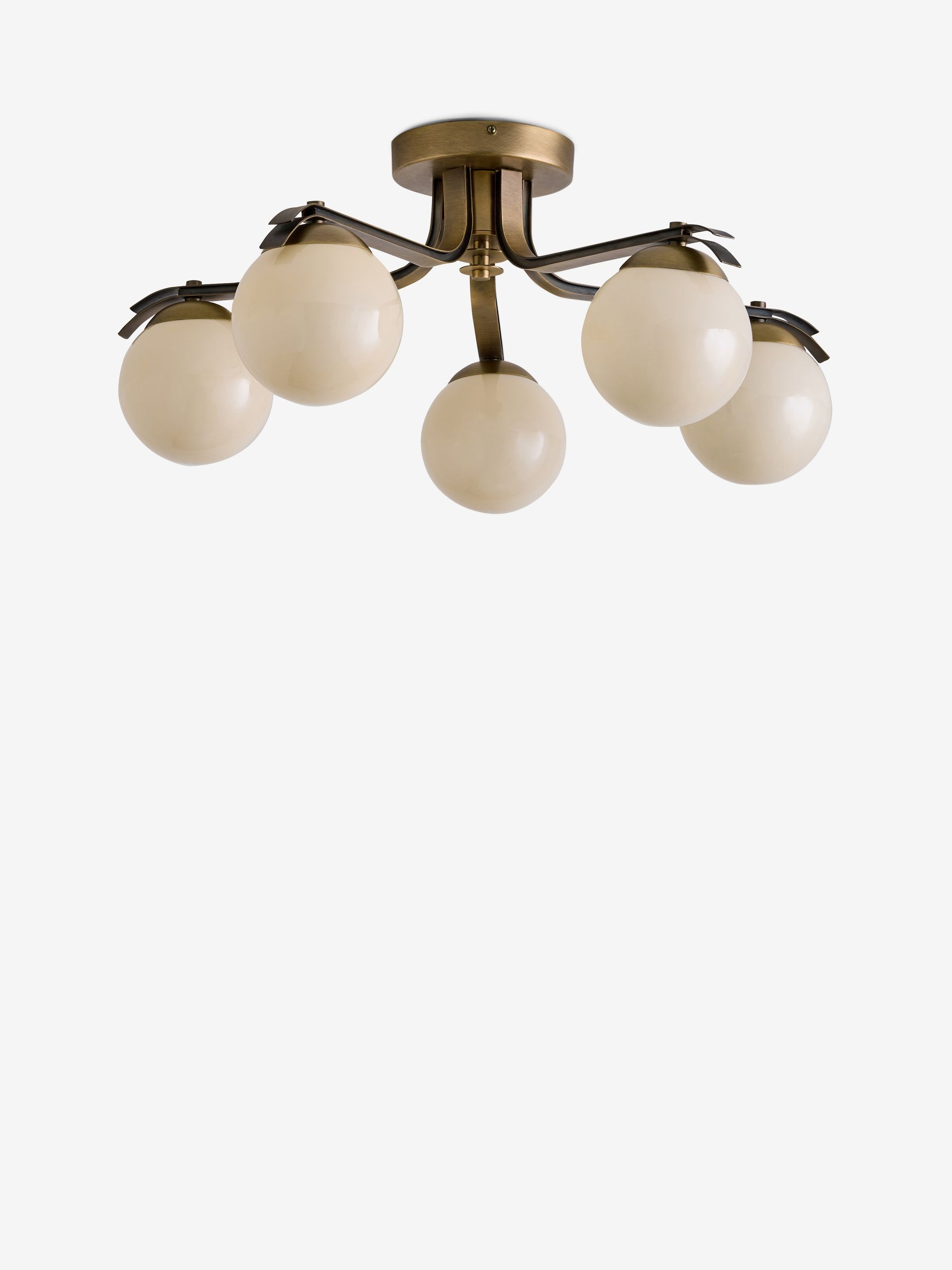 Palla 5 Light Flush Fitting Ceiling Light in Brass - Image 5 of 5