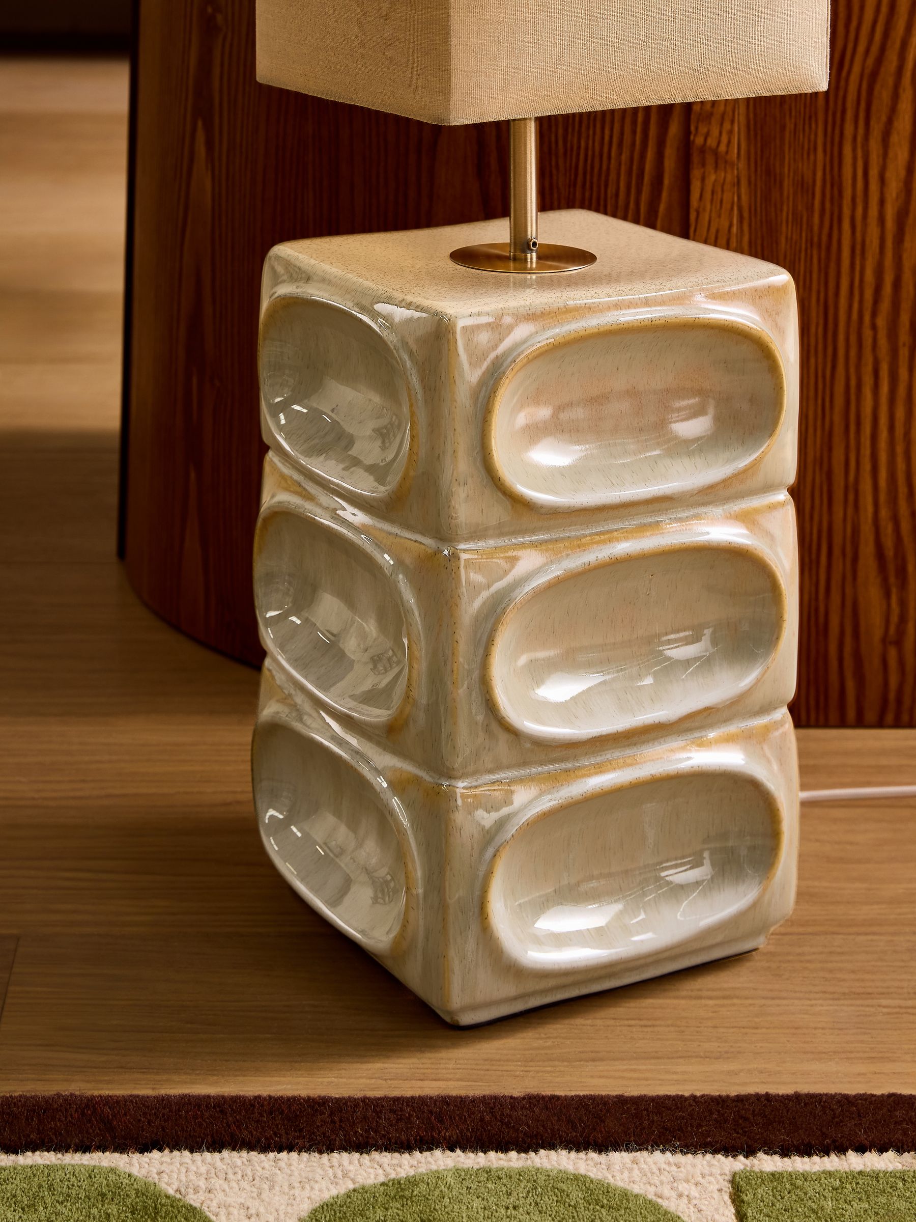 Nell Ceramic Floor Light in Cream - Image 1 of 4