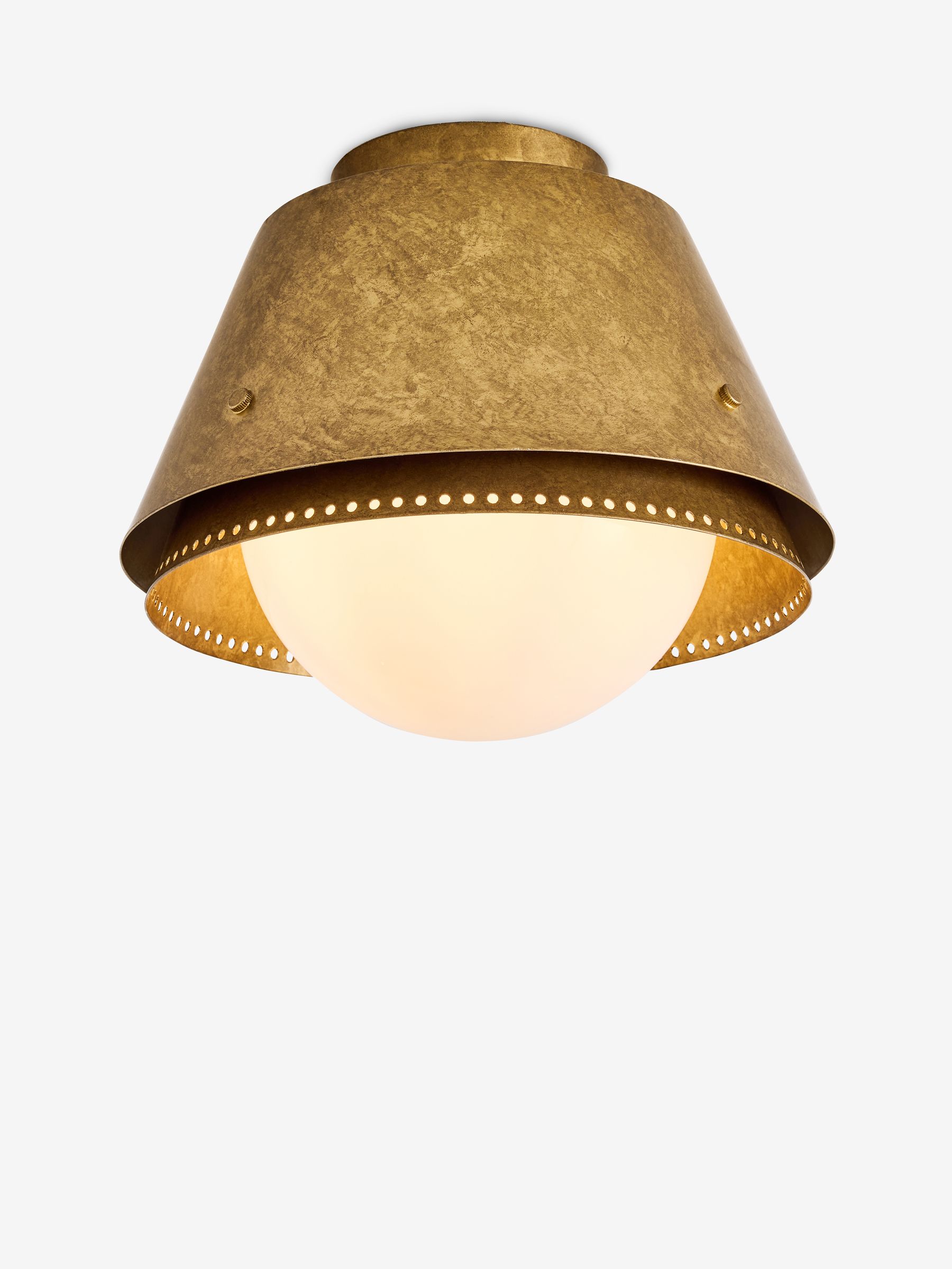 Ralfe Bathroom Flush Fitting Ceiling Light in Brass - Image 4 of 5