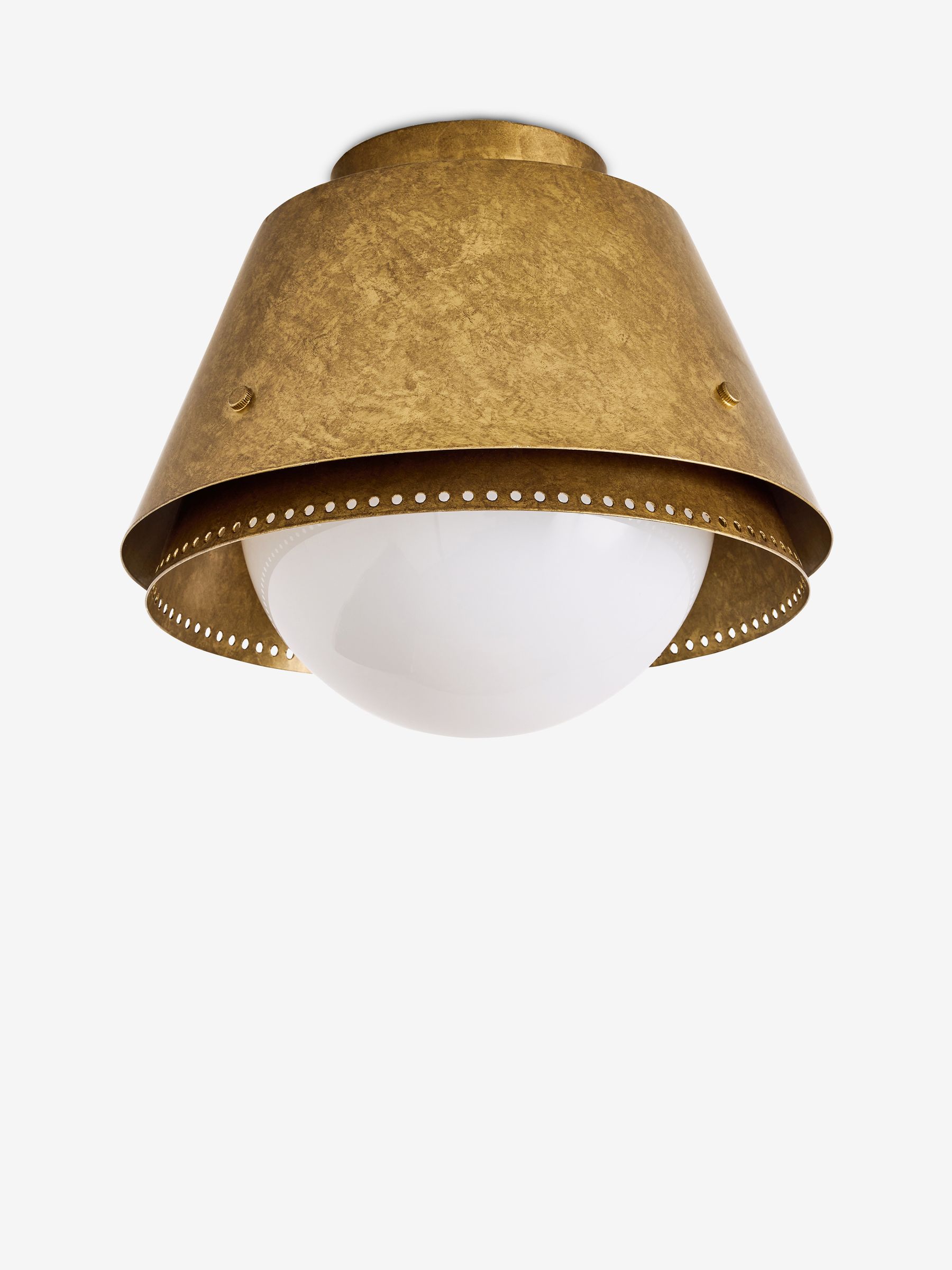 Ralfe Bathroom Flush Fitting Ceiling Light in Brass - Image 5 of 5 Ralfe Bathroom Flush Fitting Ceiling Light in Brass - Image 5 of 5