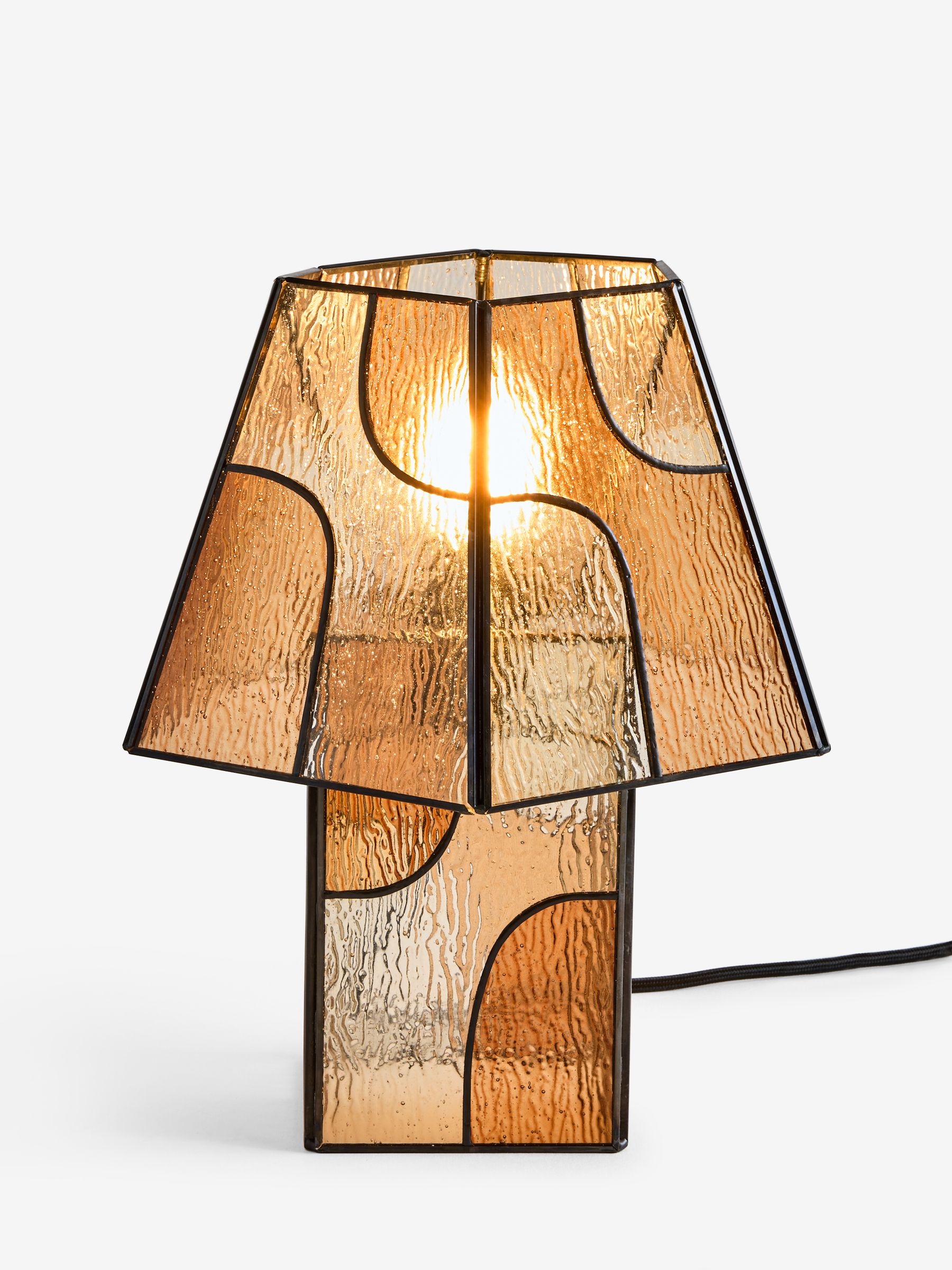 Delmar Table Lamp in Amber Orange - Image 4 of 5
