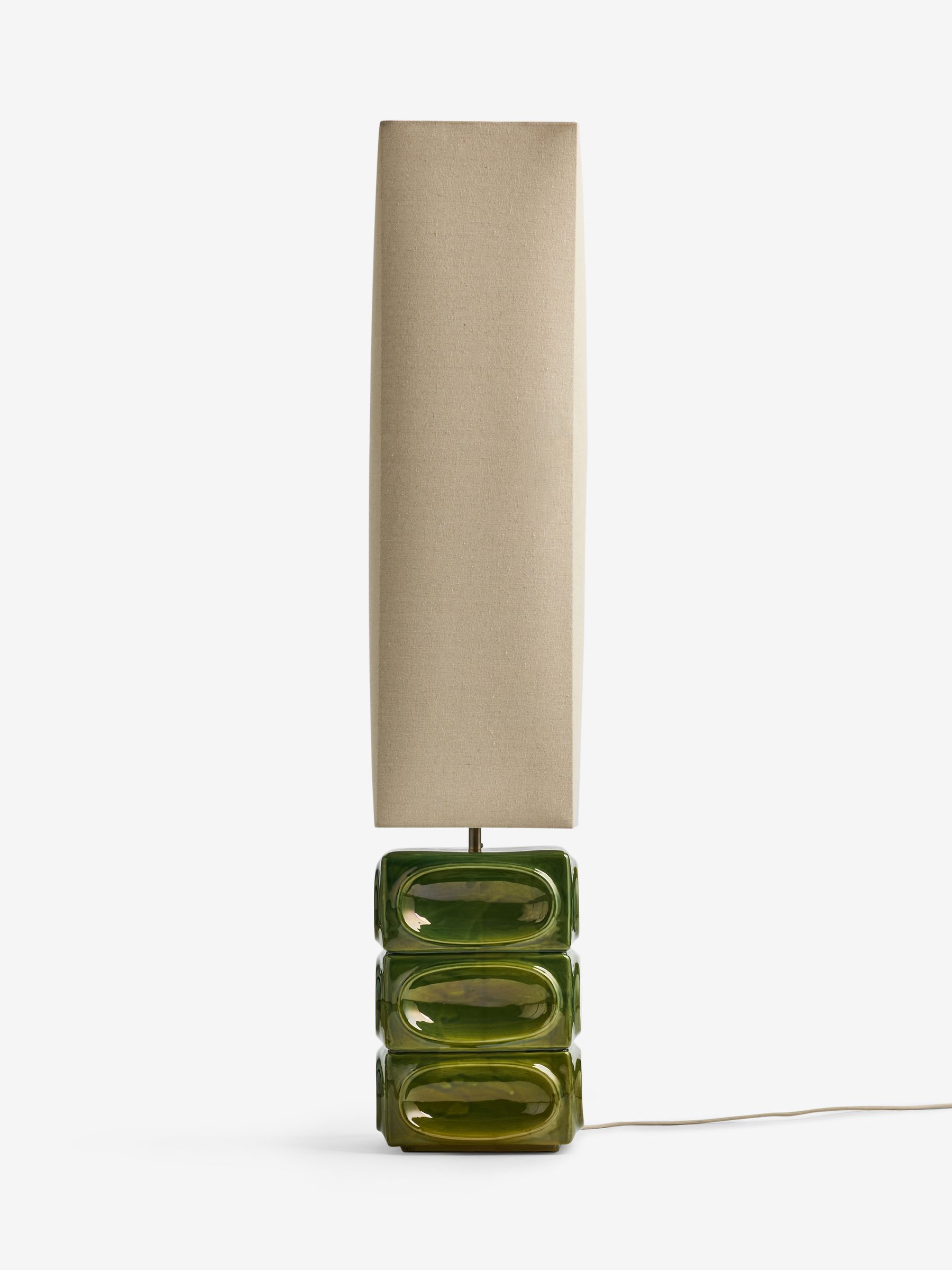 Nell Ceramic Floor Light in Green/Ecru - Image 5 of 5