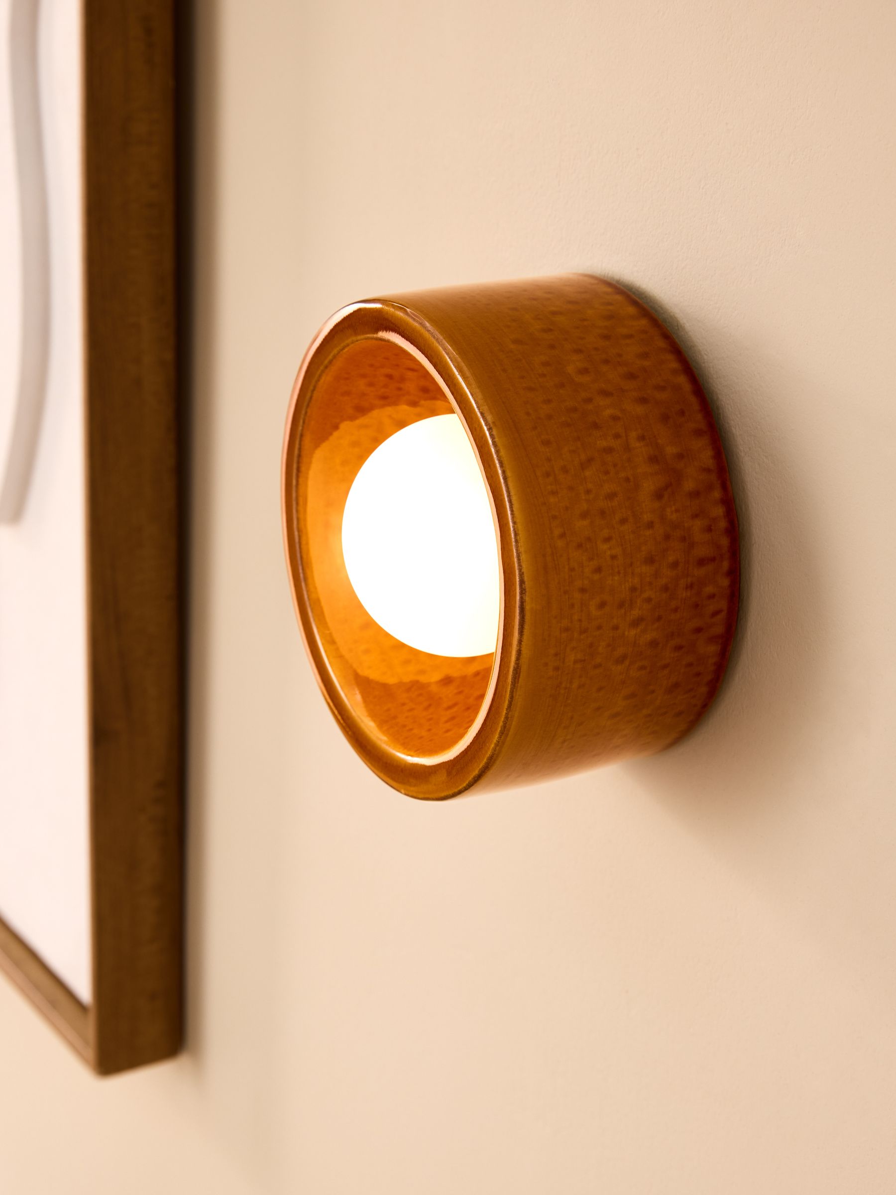 Mavi Ceramic Wall Light in Brown - Image 2 of 5 Mavi Ceramic Wall Light in Brown - Image 2 of 5