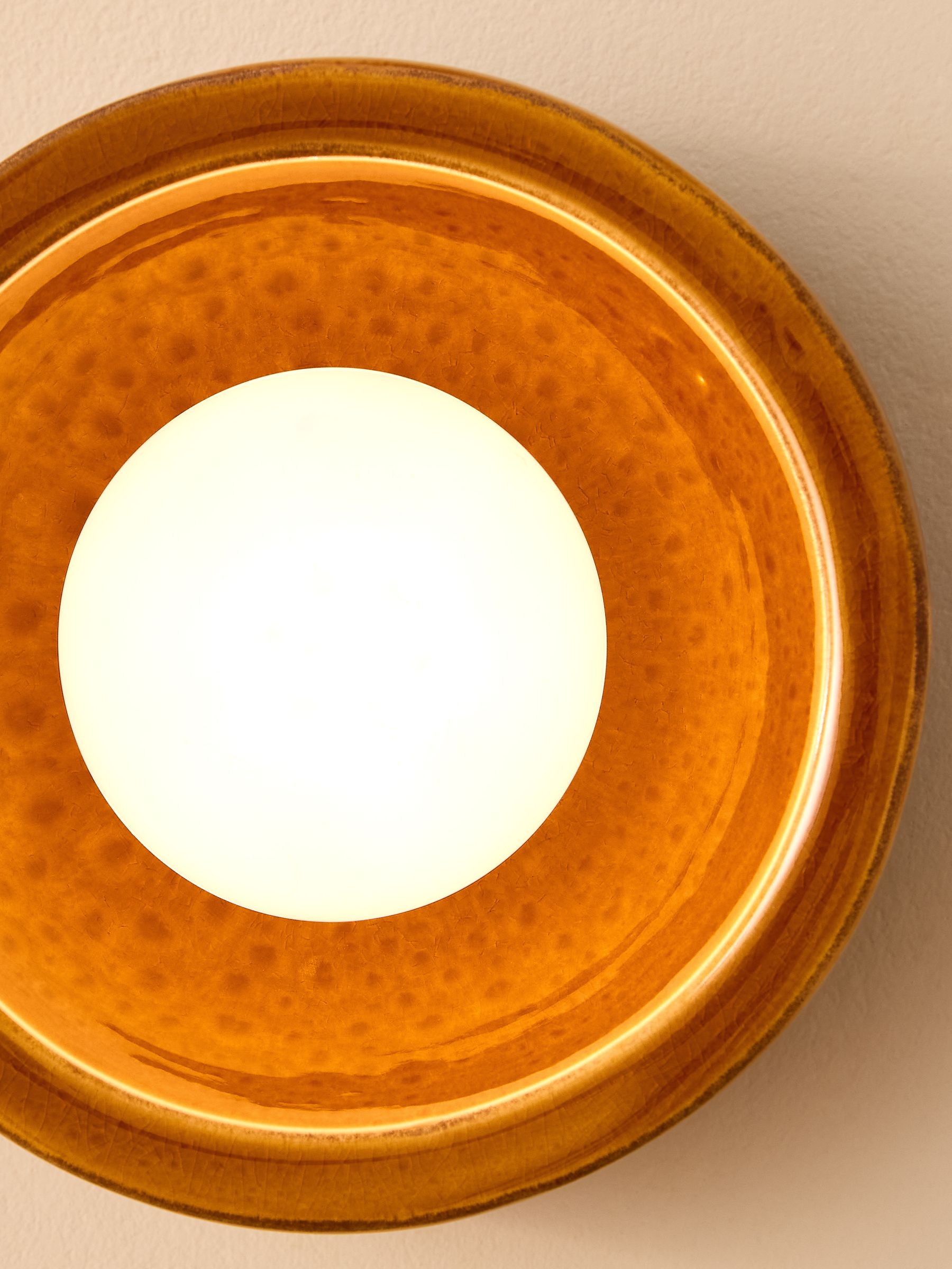Mavi Ceramic Wall Light in Brown - Image 3 of 5