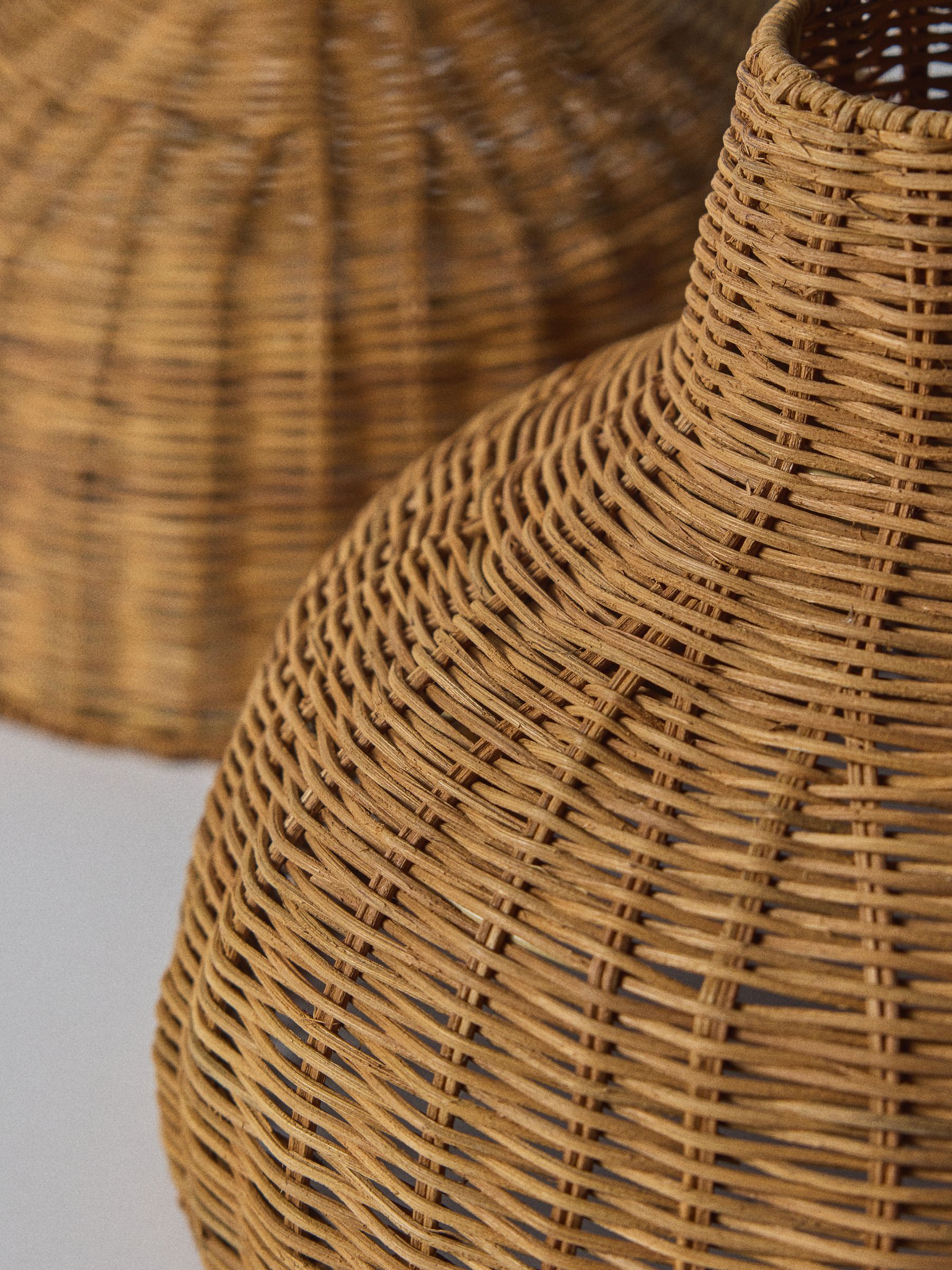 The Set 2 Pack Natural Rattan Easy Fit Light Shades - Image 4 of 4