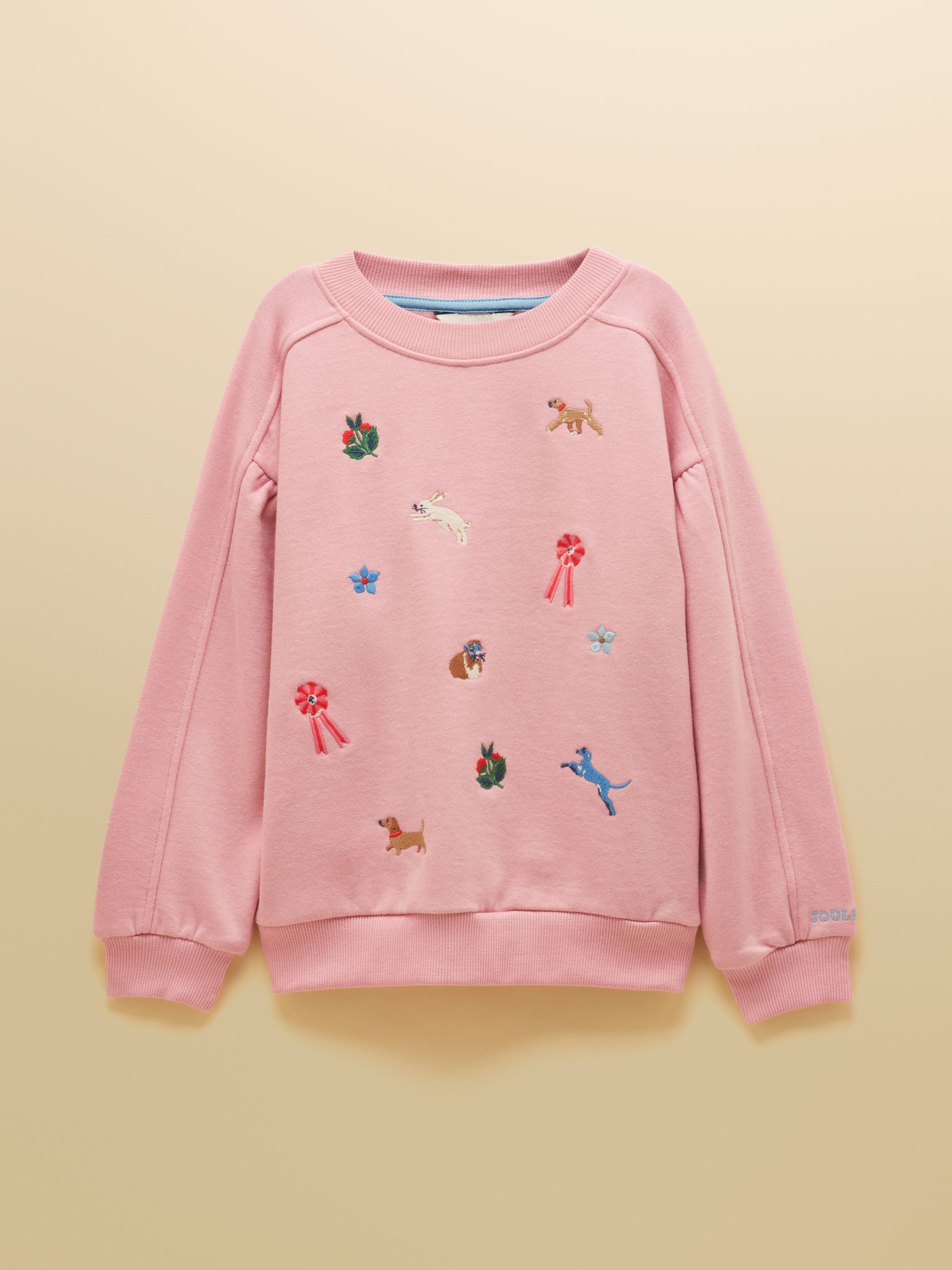 Girls' Avery Pink Icons Embroidered Sweatshirt - Image 1 of 4