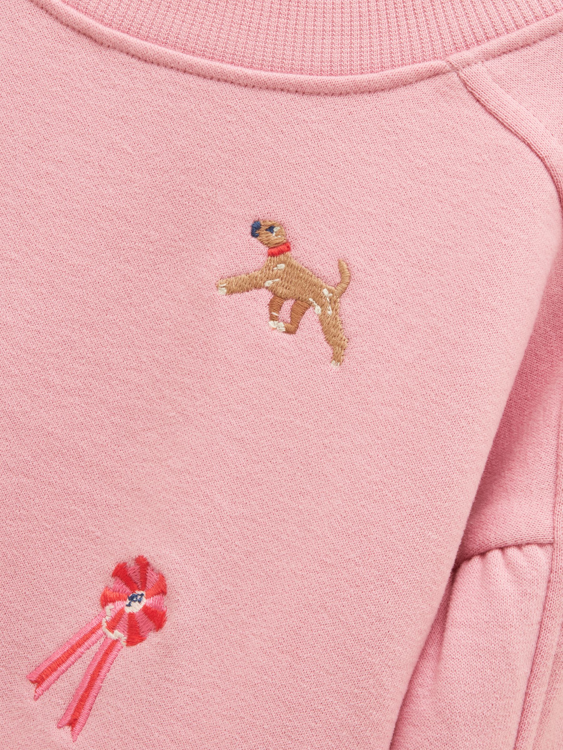 Girls' Avery Pink Icons Embroidered Sweatshirt - Image 4 of 4