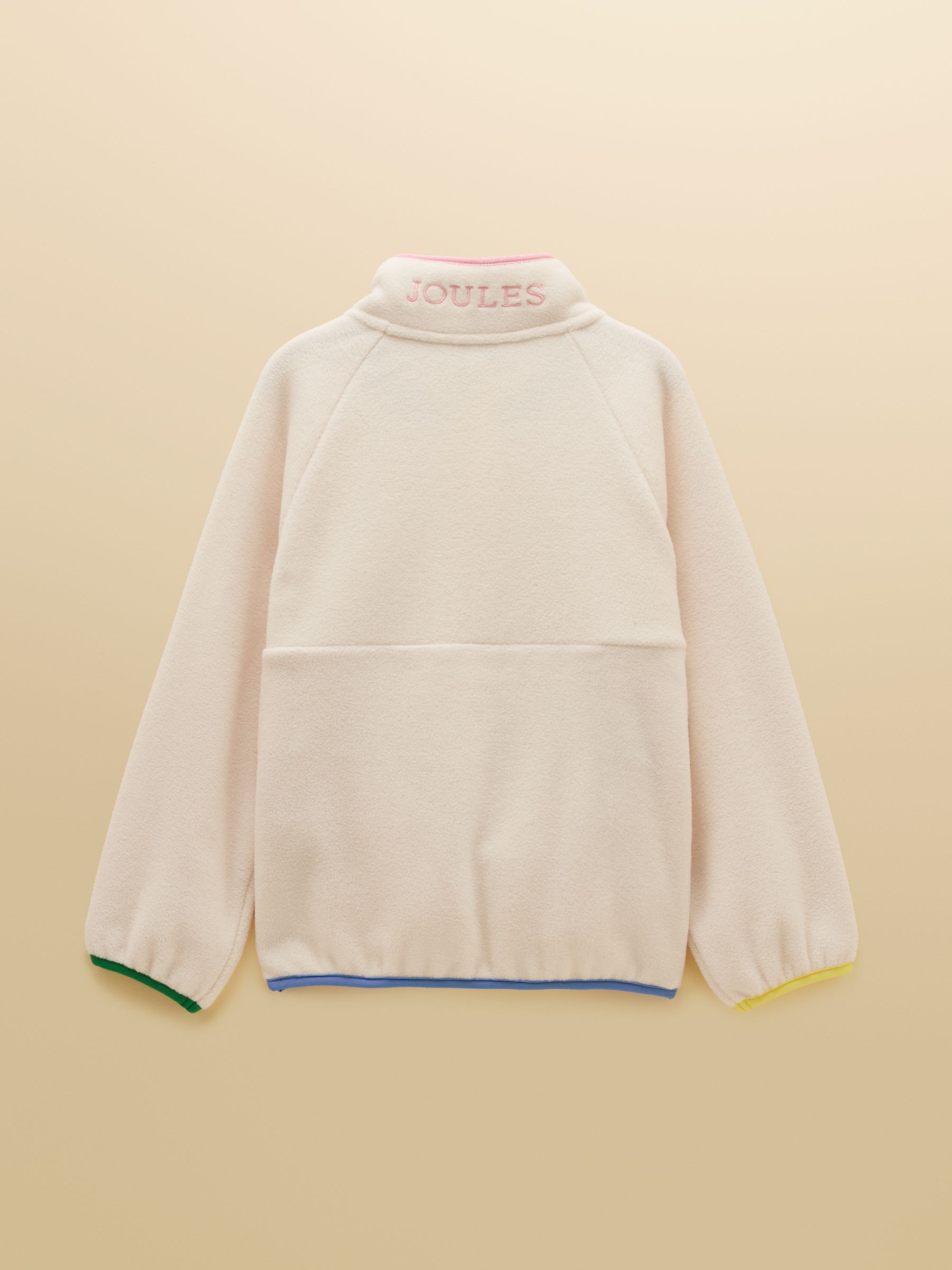 Girls' Breeze Cream Colourblock Polar Fleece Quarter Zip - Image 2 of 6