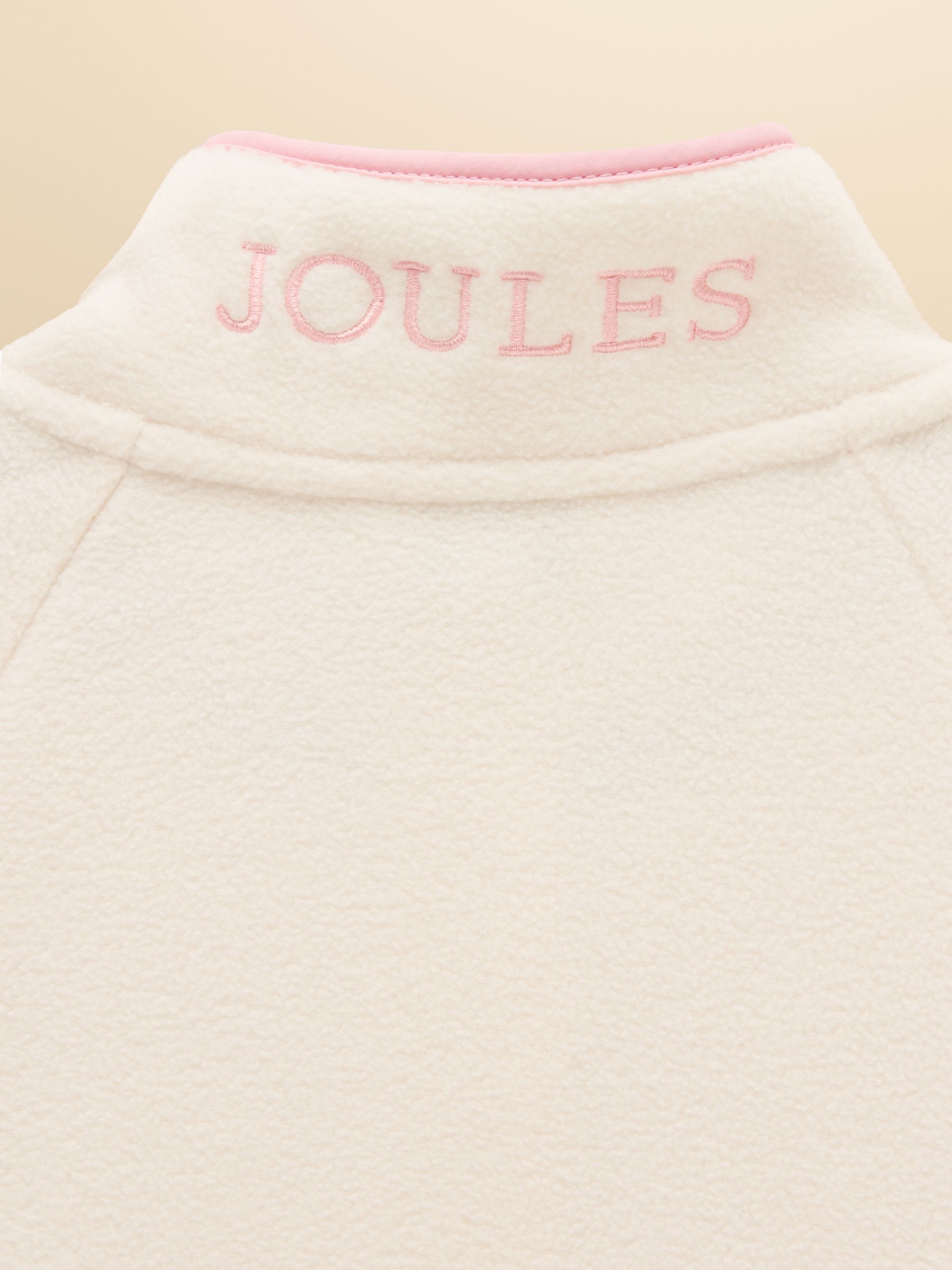 Girls' Breeze Cream Colourblock Polar Fleece Quarter Zip - Image 5 of 6
