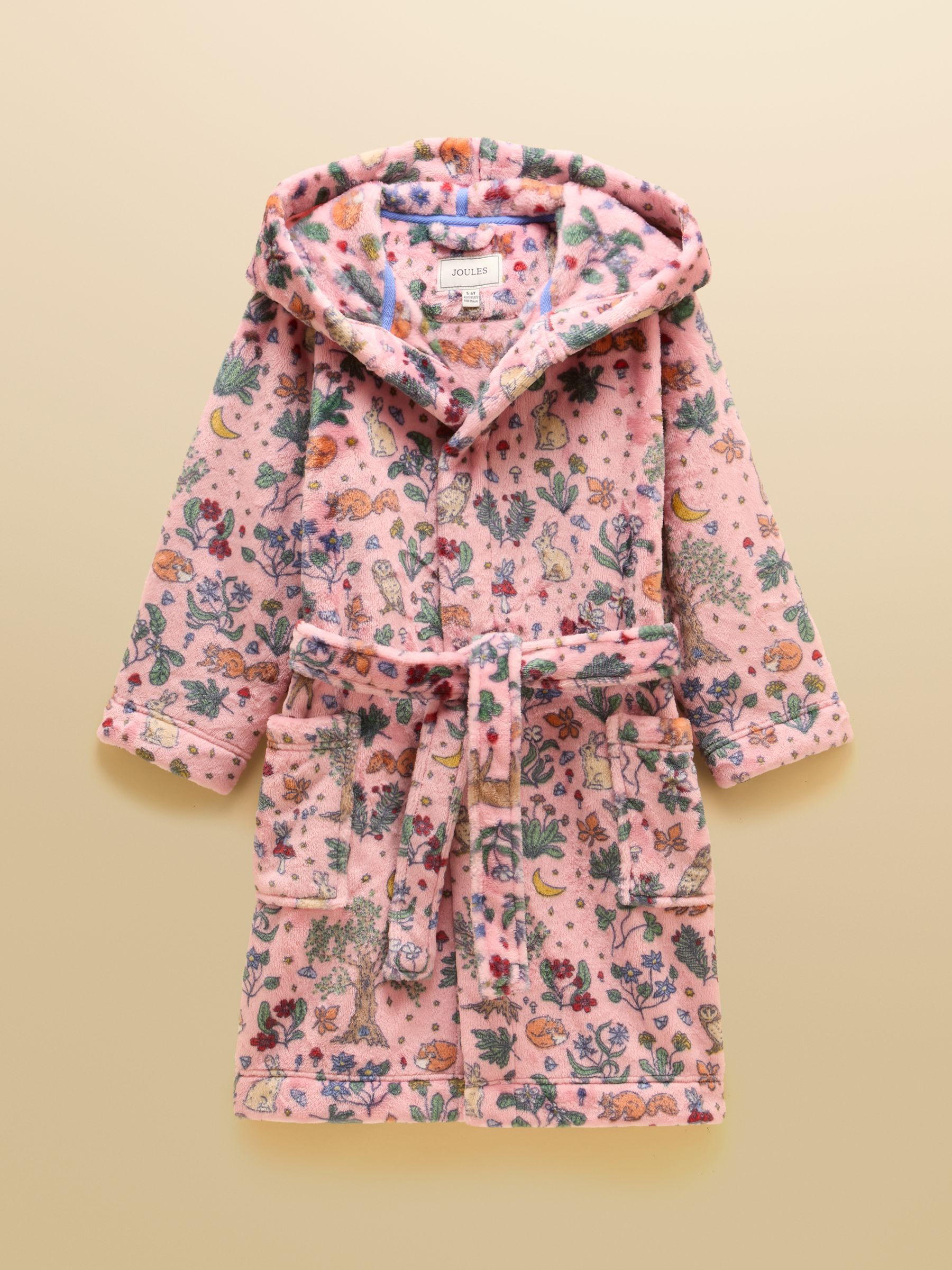 Girls' Snug Pink Woodland Dressing Gown - Image 1 of 4 Girls' Snug Pink Woodland Dressing Gown - Image 1 of 4