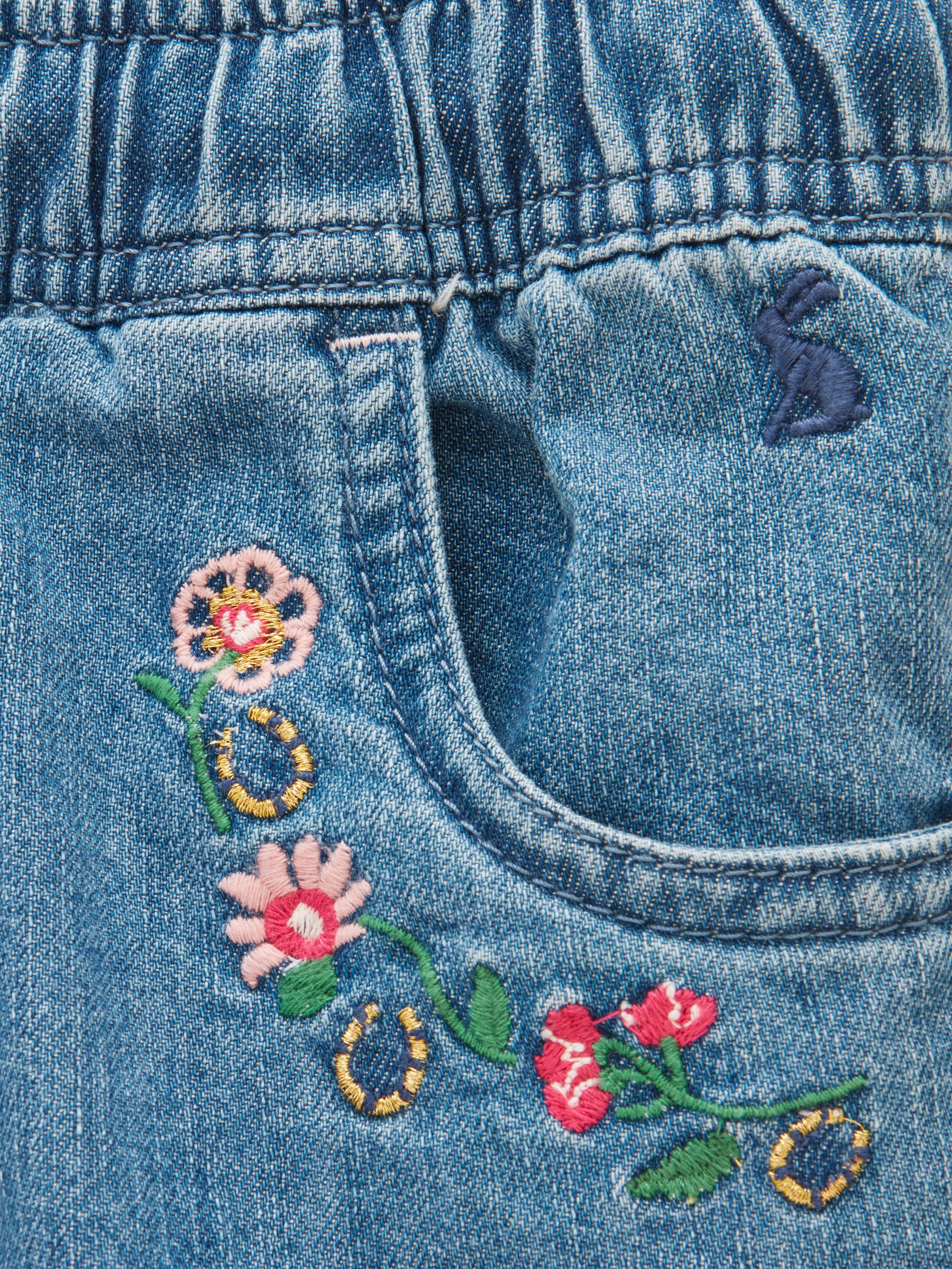 Girls' Josie Blue Denim Pull On Jeans - Image 3 of 5