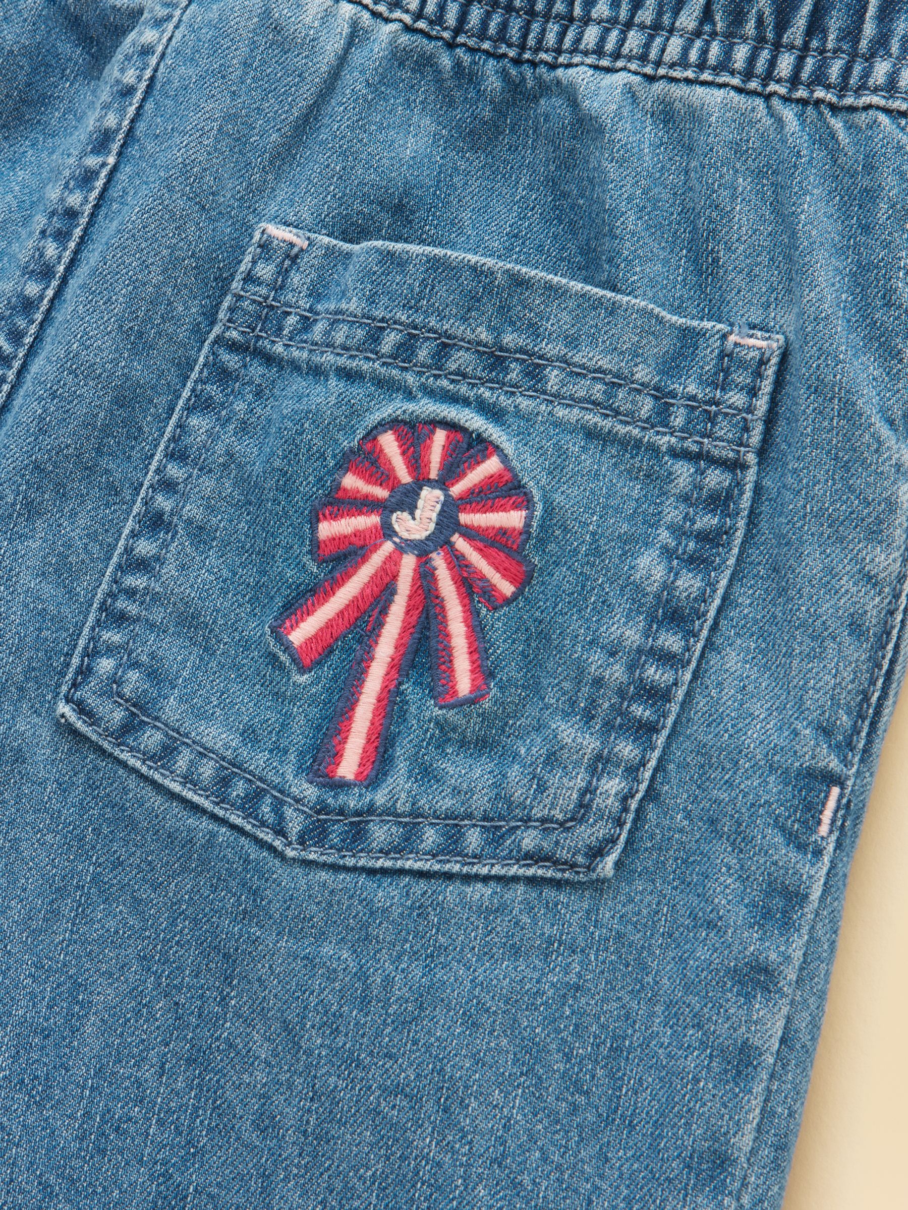 Girls' Josie Blue Denim Pull On Jeans - Image 4 of 5