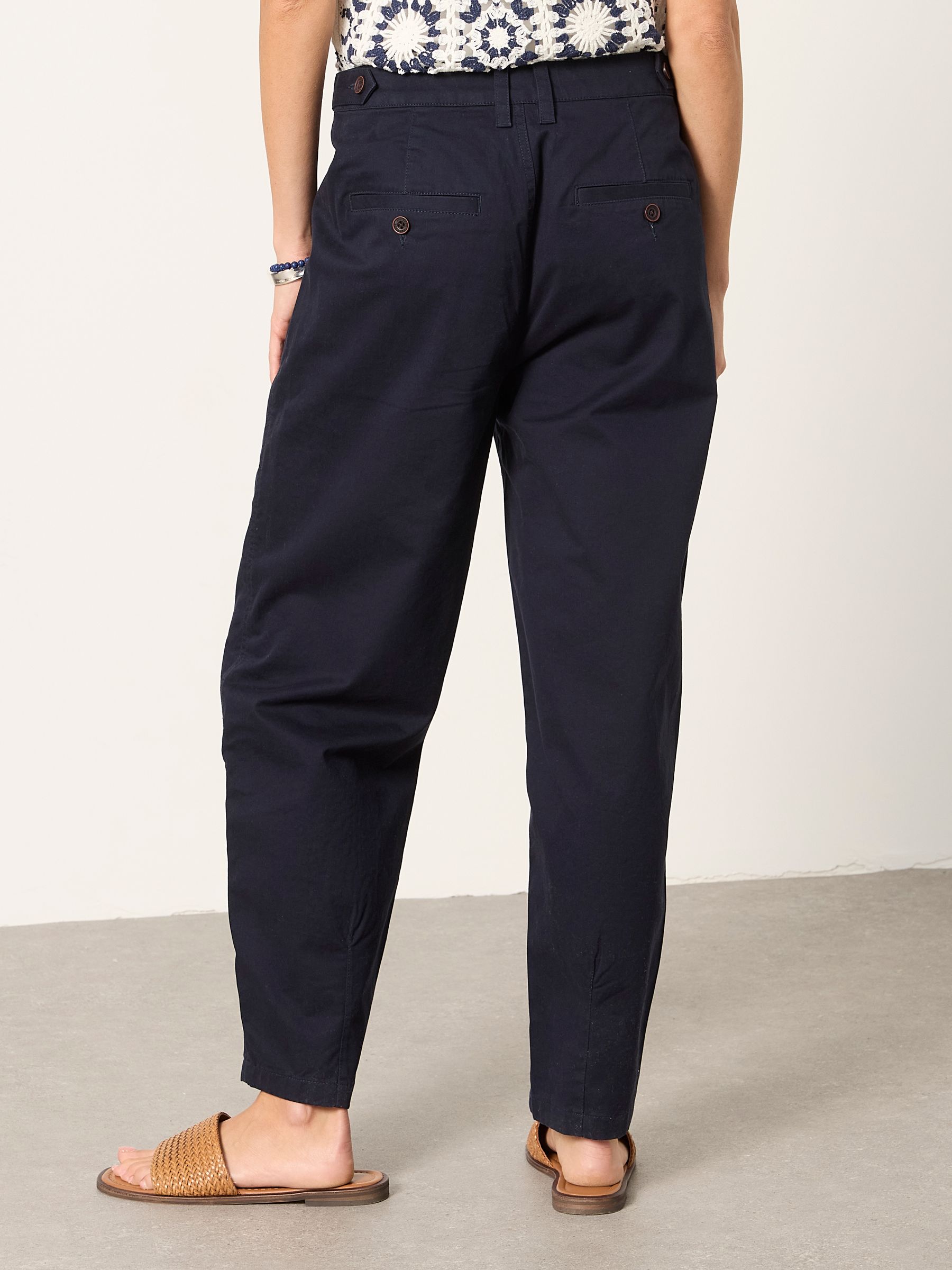 Blazey Navy Tapered Chino Trousers - Image 2 of 6