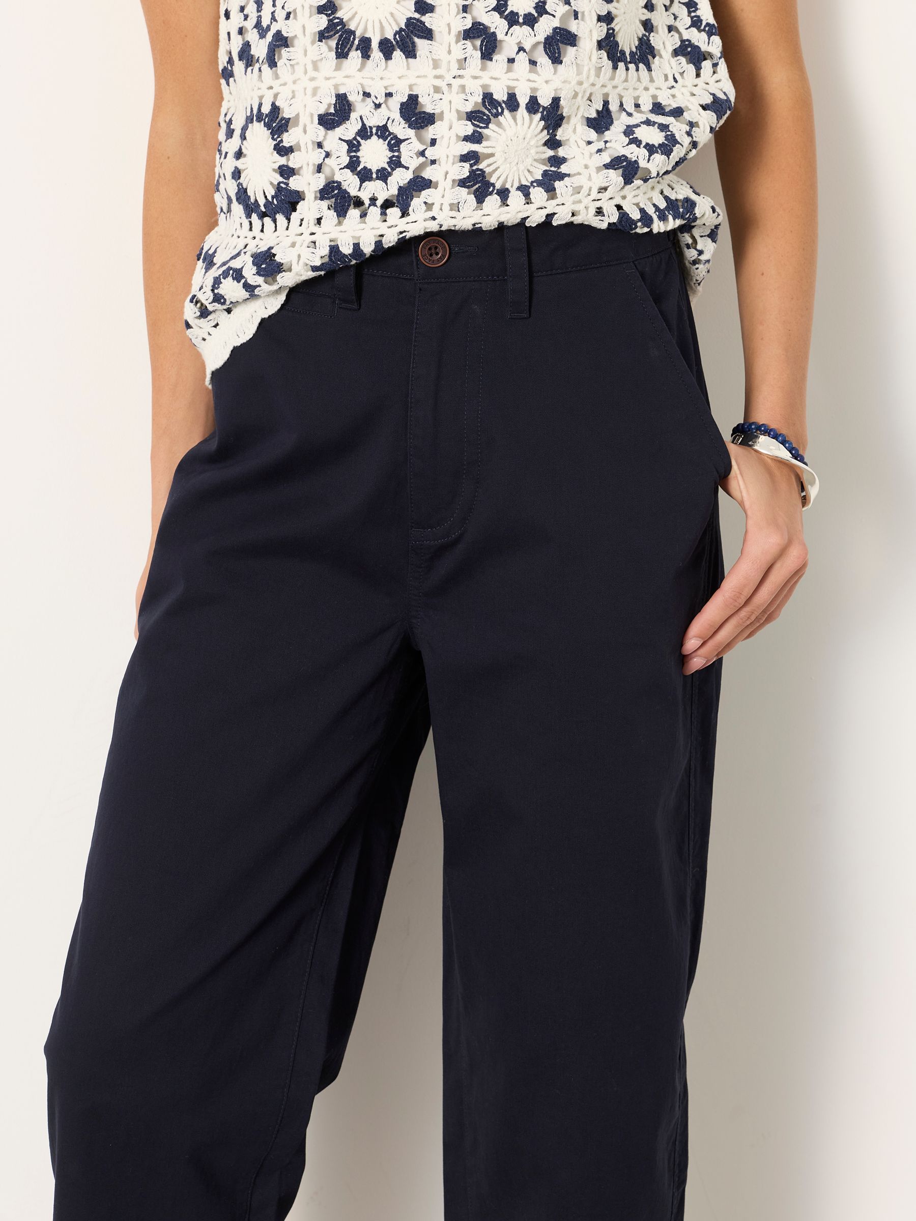Blazey Navy Tapered Chino Trousers - Image 3 of 6