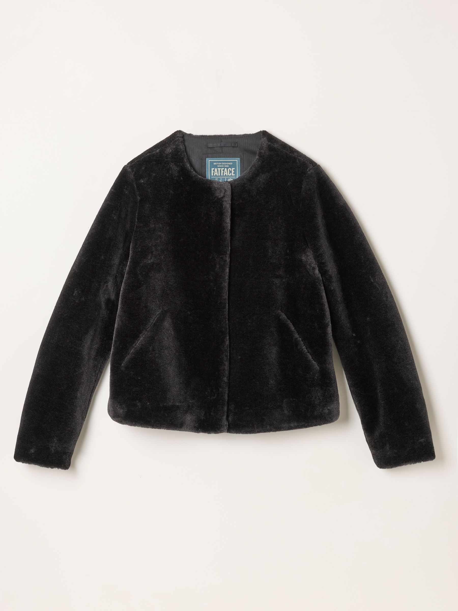 Amelia Black Faux Fur Jacket - Image 6 of 6 Amelia Black Faux Fur Jacket - Image 6 of 6