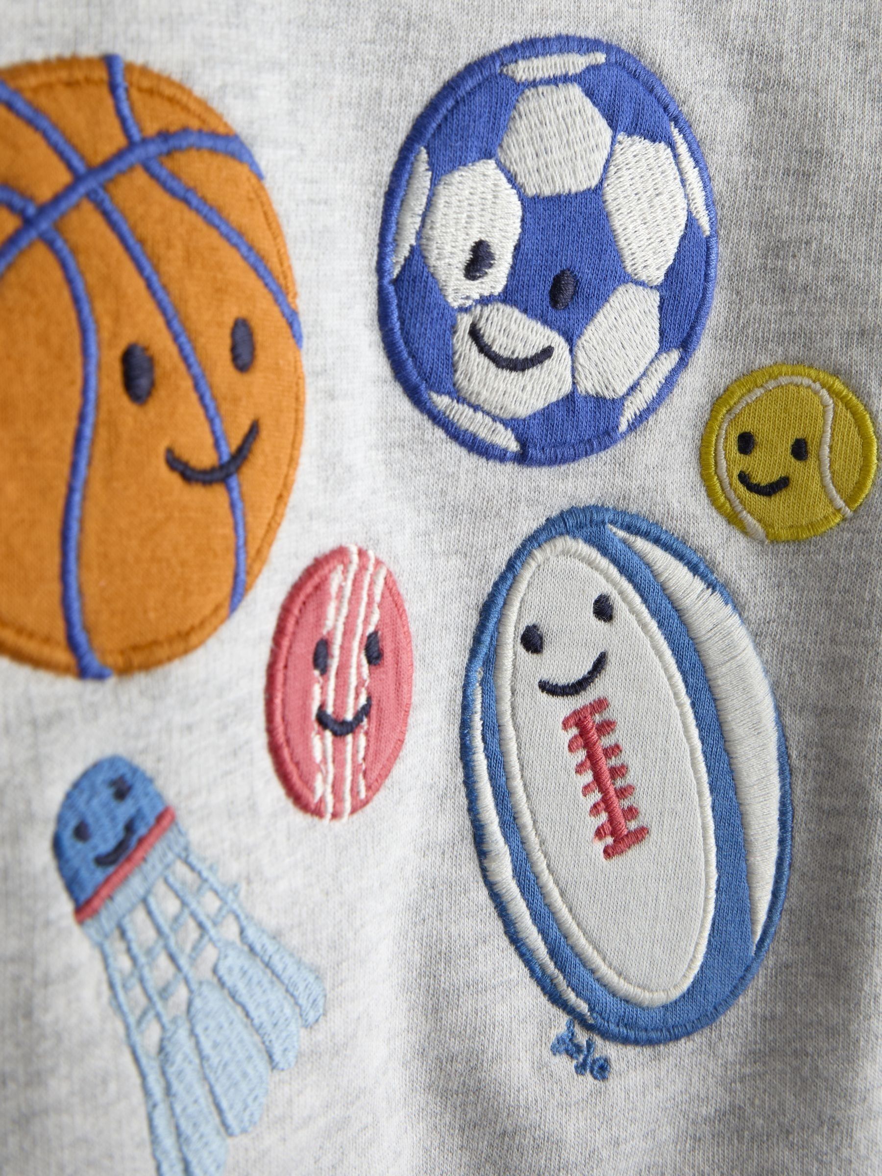 Grey Sweat Top and Shorts Set - Image 6 of 7