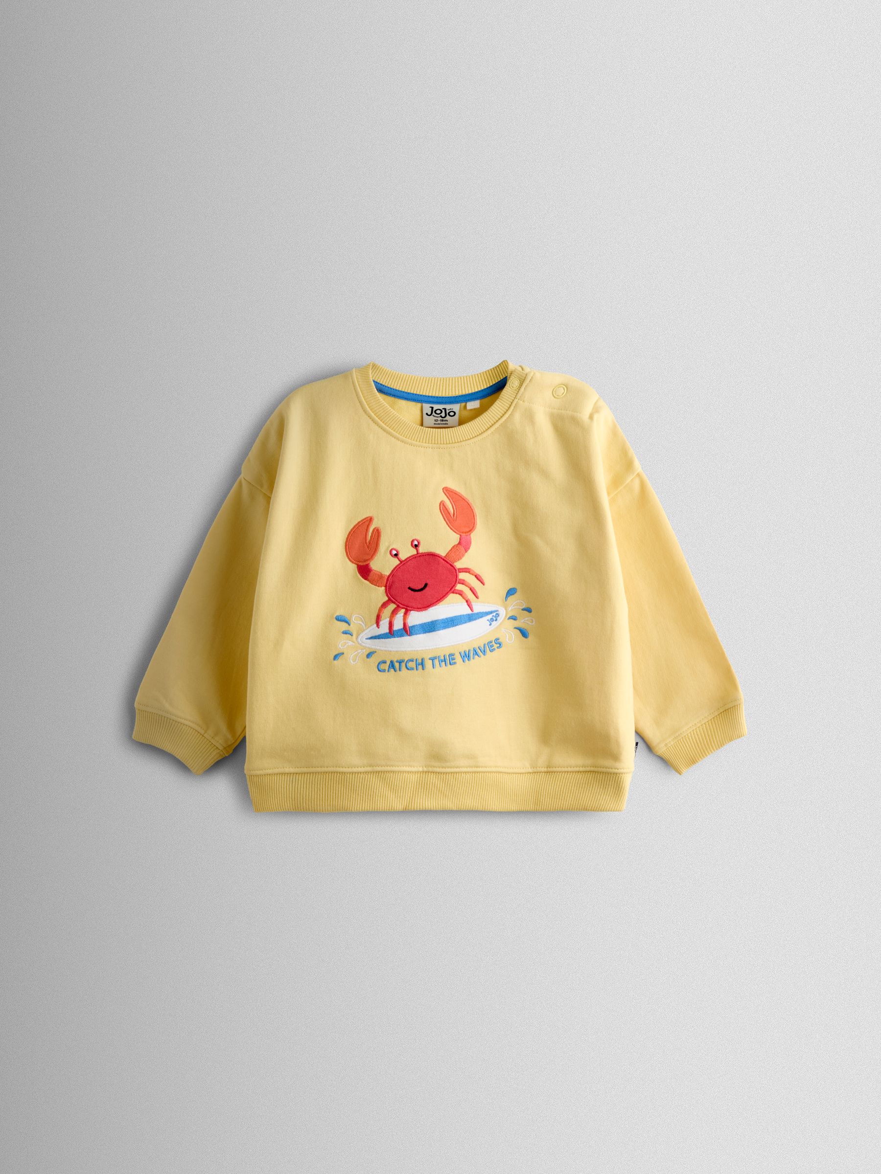 Yellow Crab 2-Piece Sweatshirt & Shorts Set - Image 2 of 7