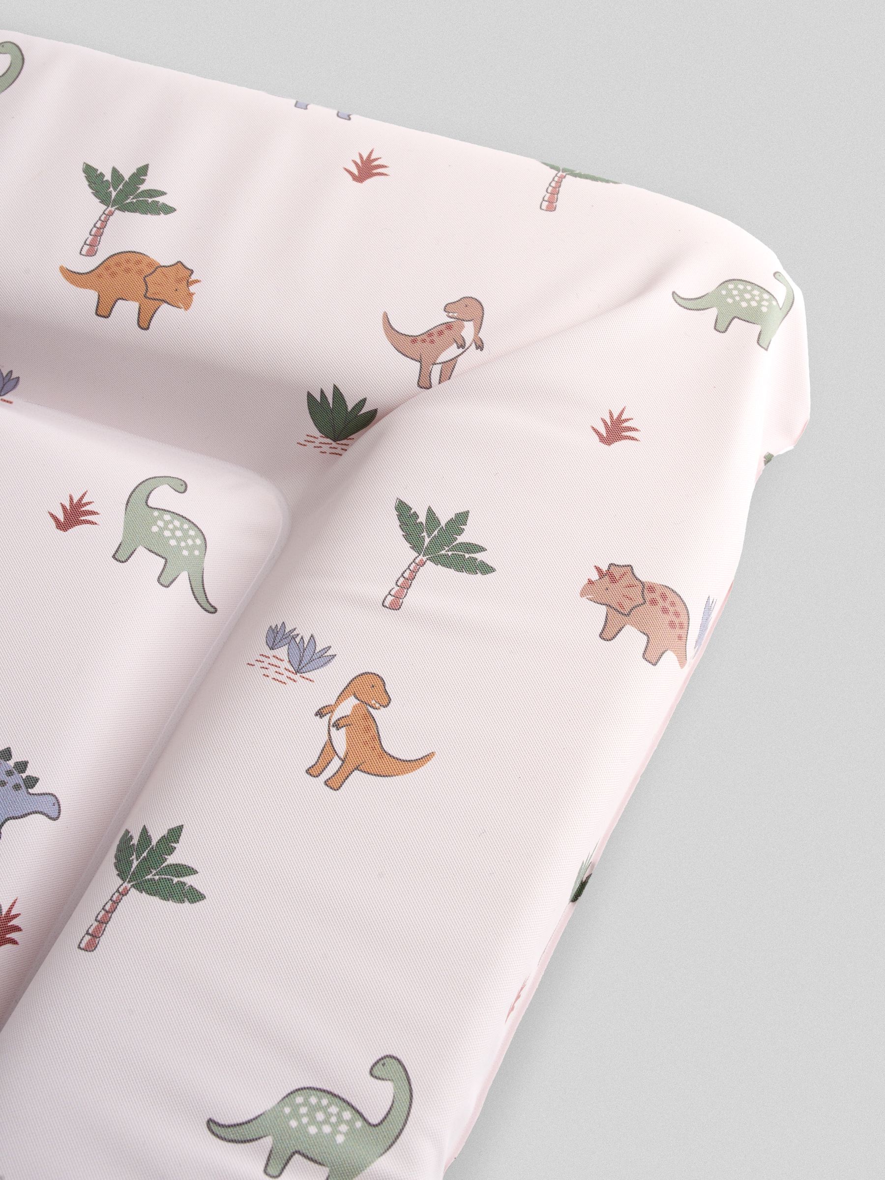 White Dino Print Changing Mat - Image 2 of 4