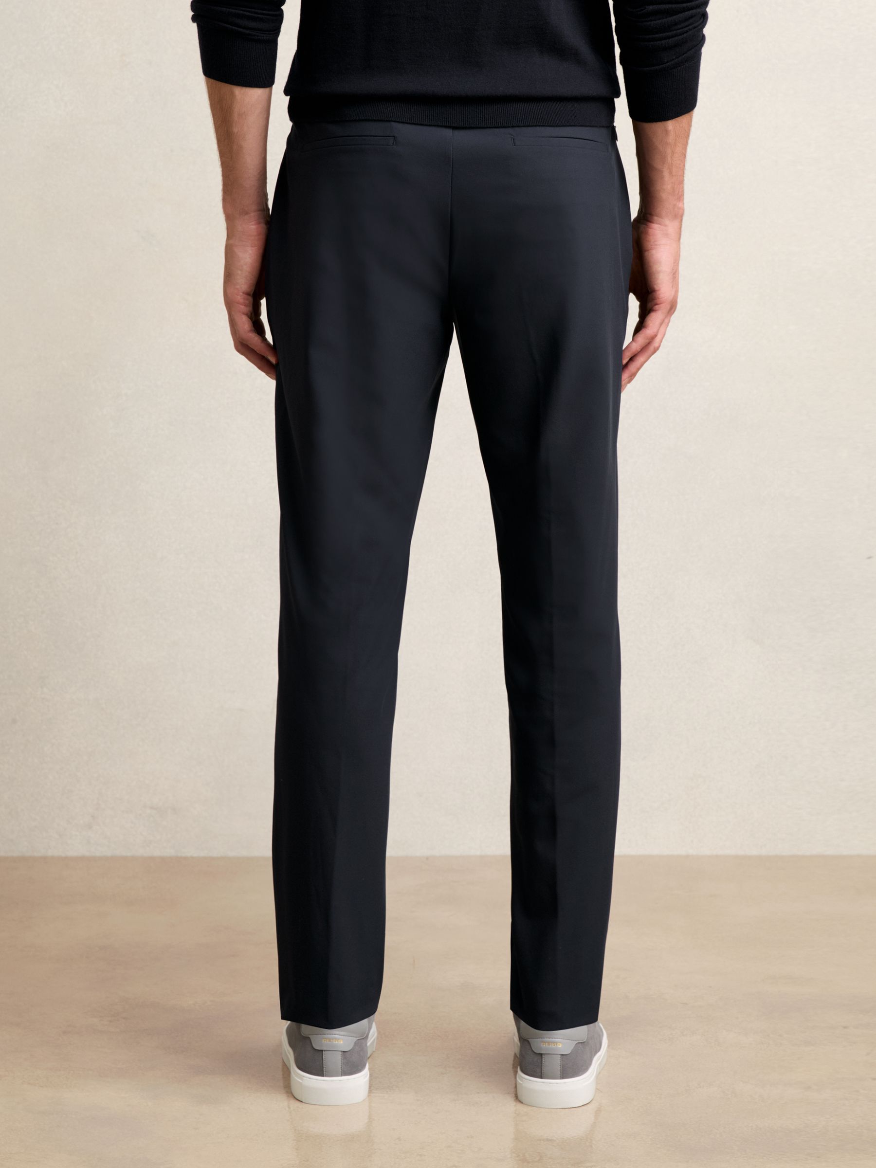Technical Stretch Relaxed Trousers in Navy - image 4