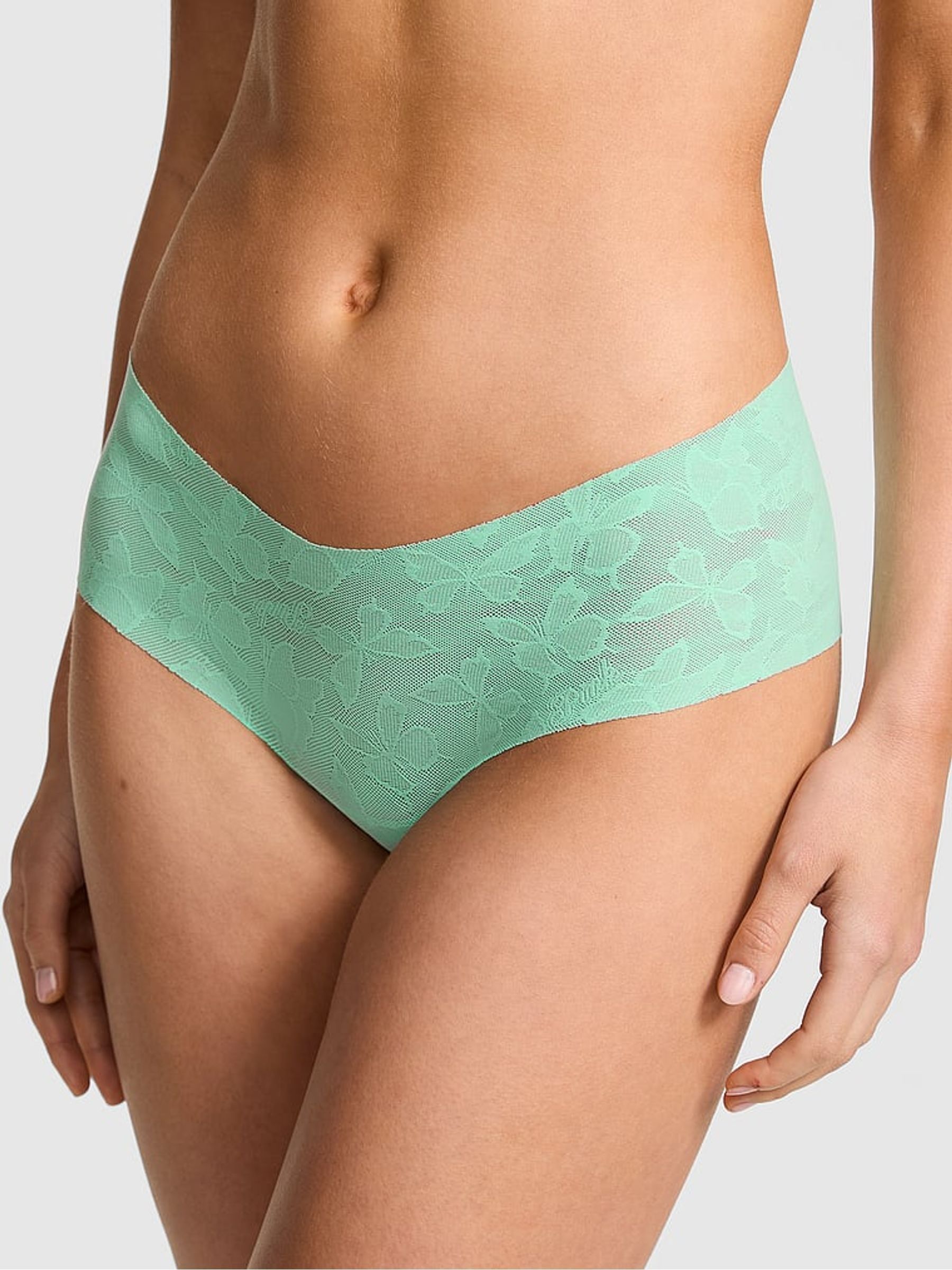 Sea Green Cheeky No Show Lace Knickers - Image 1 of 2 Sea Green Cheeky No Show Lace Knickers - Image 1 of 2