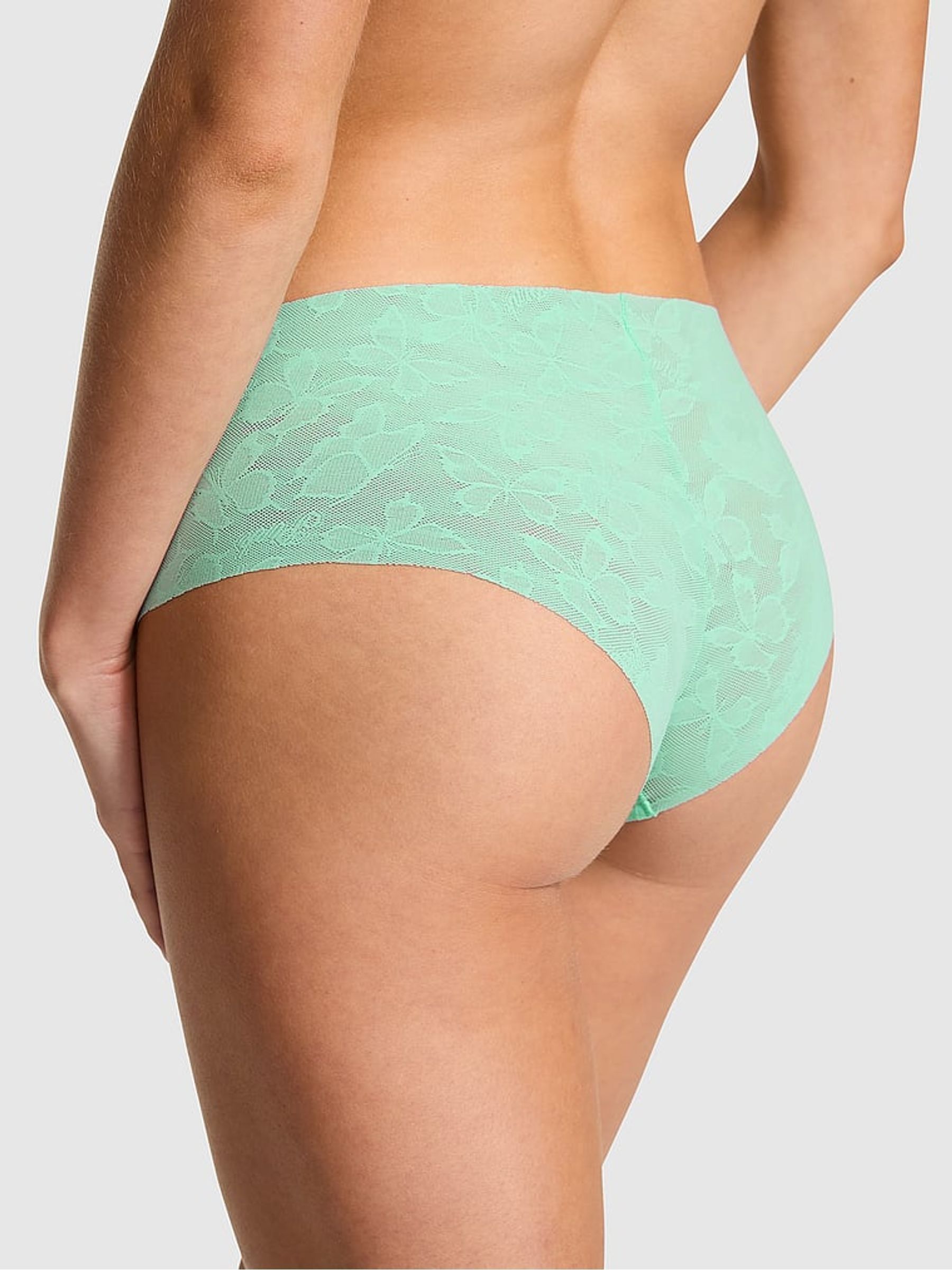 Sea Green Cheeky No Show Lace Knickers - Image 2 of 2 Sea Green Cheeky No Show Lace Knickers - Image 2 of 2