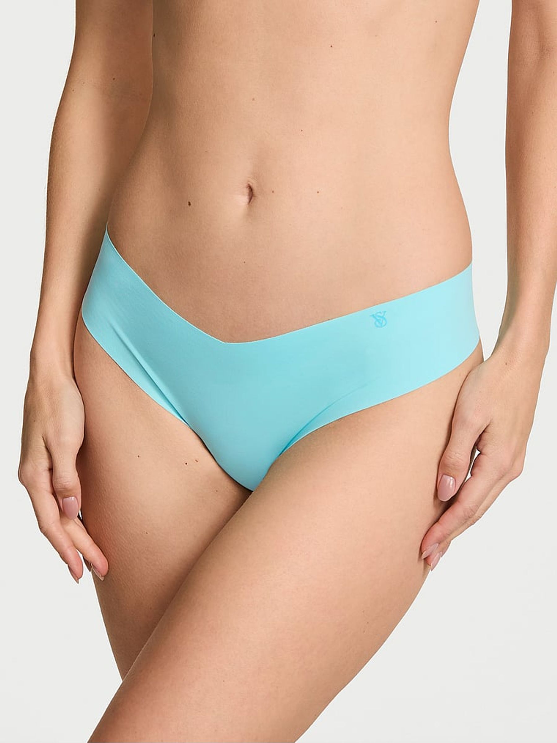 Pure Aqua Blue Thong Knickers - Image 1 of 2 Pure Aqua Blue Thong Knickers - Image 1 of 2